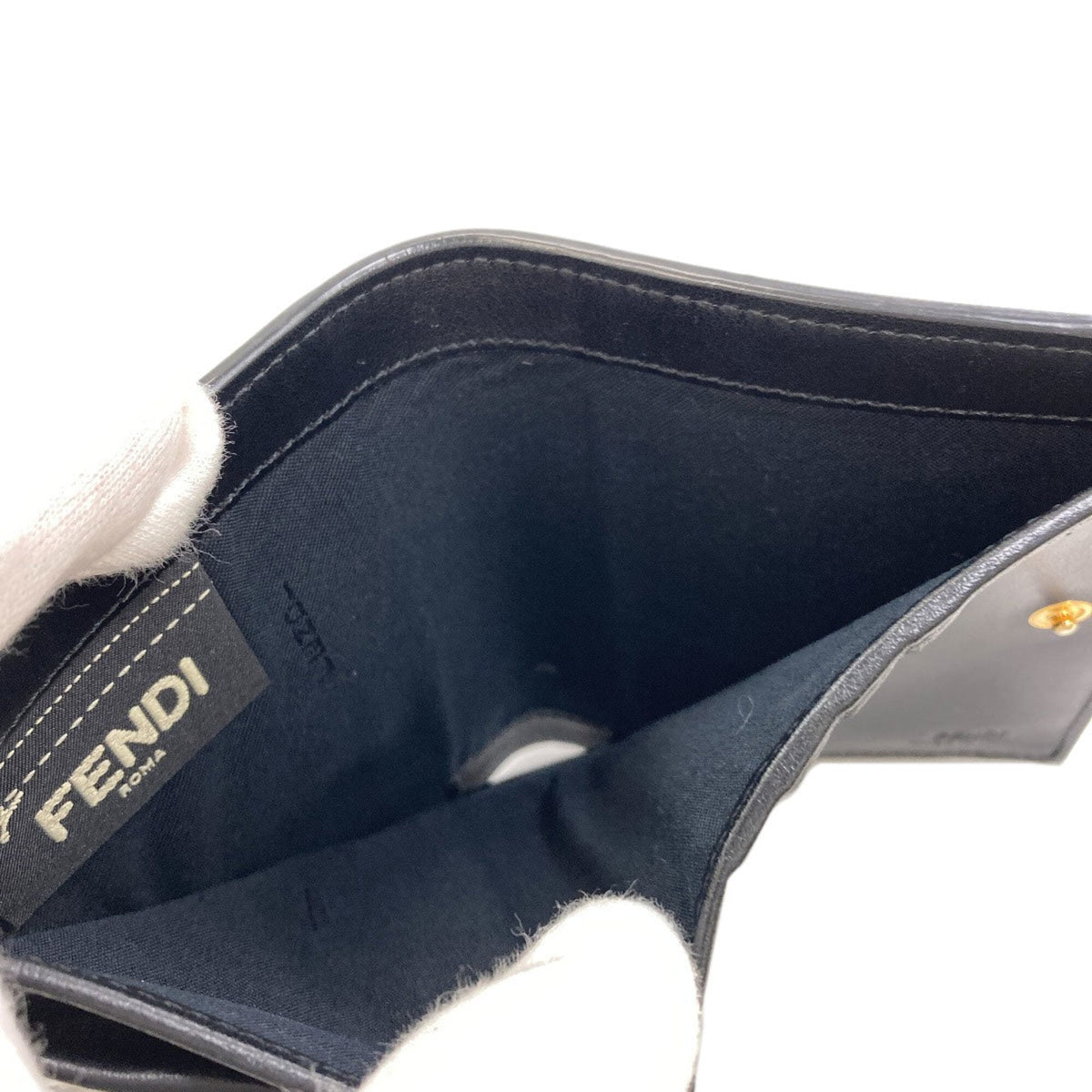 Fendi Black Leather Wallet (Bi-Fold) (Pre-Owned)