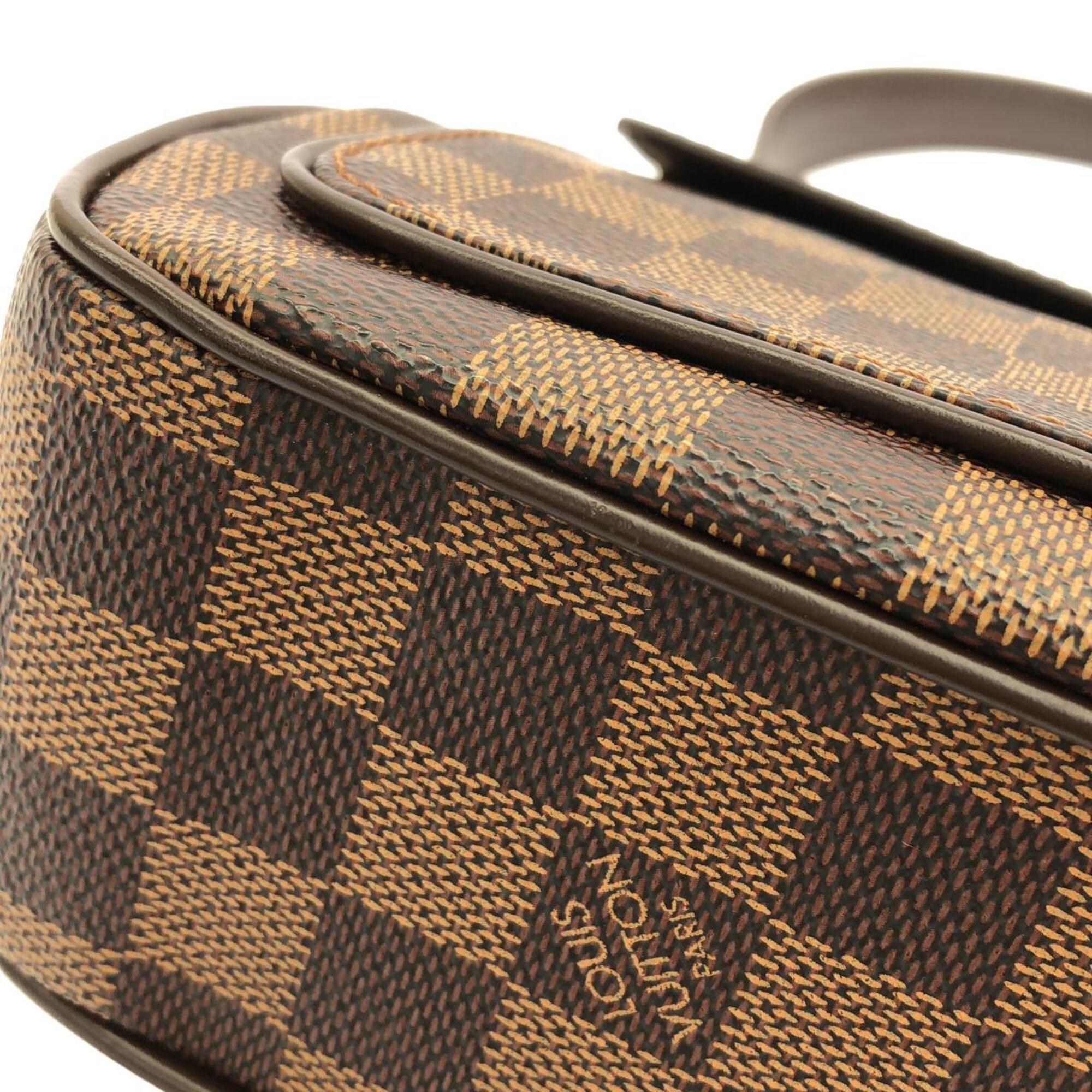 Louis Vuitton Brown Coated Canvas Shoulder Bag (Pre-Owned)