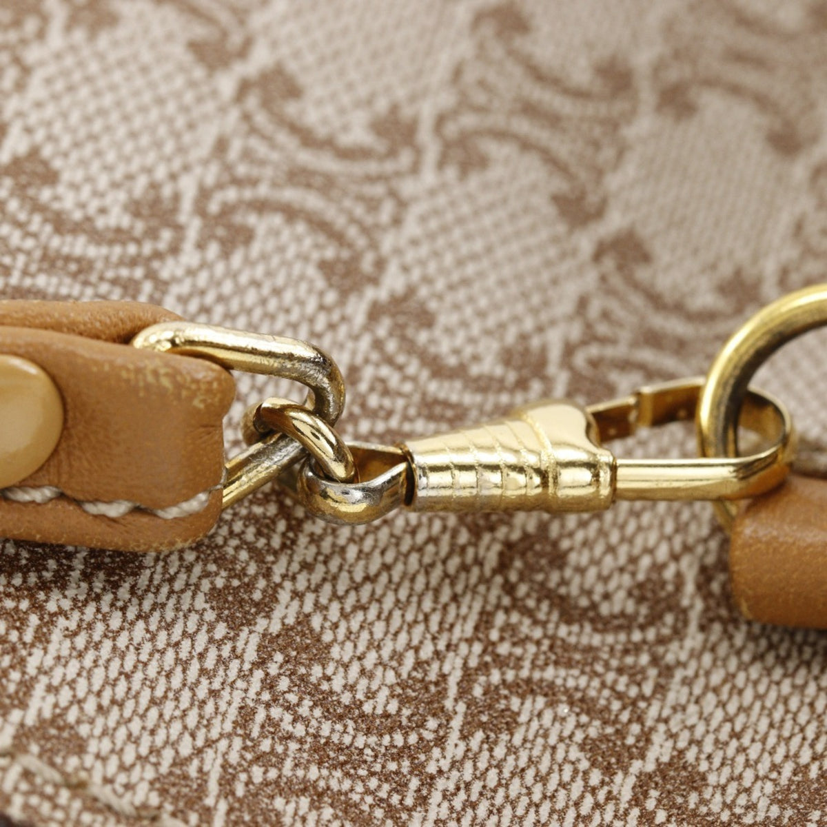 Celine Macadam Beige Pvc Leather Shoulder Bag (Pre-Owned)