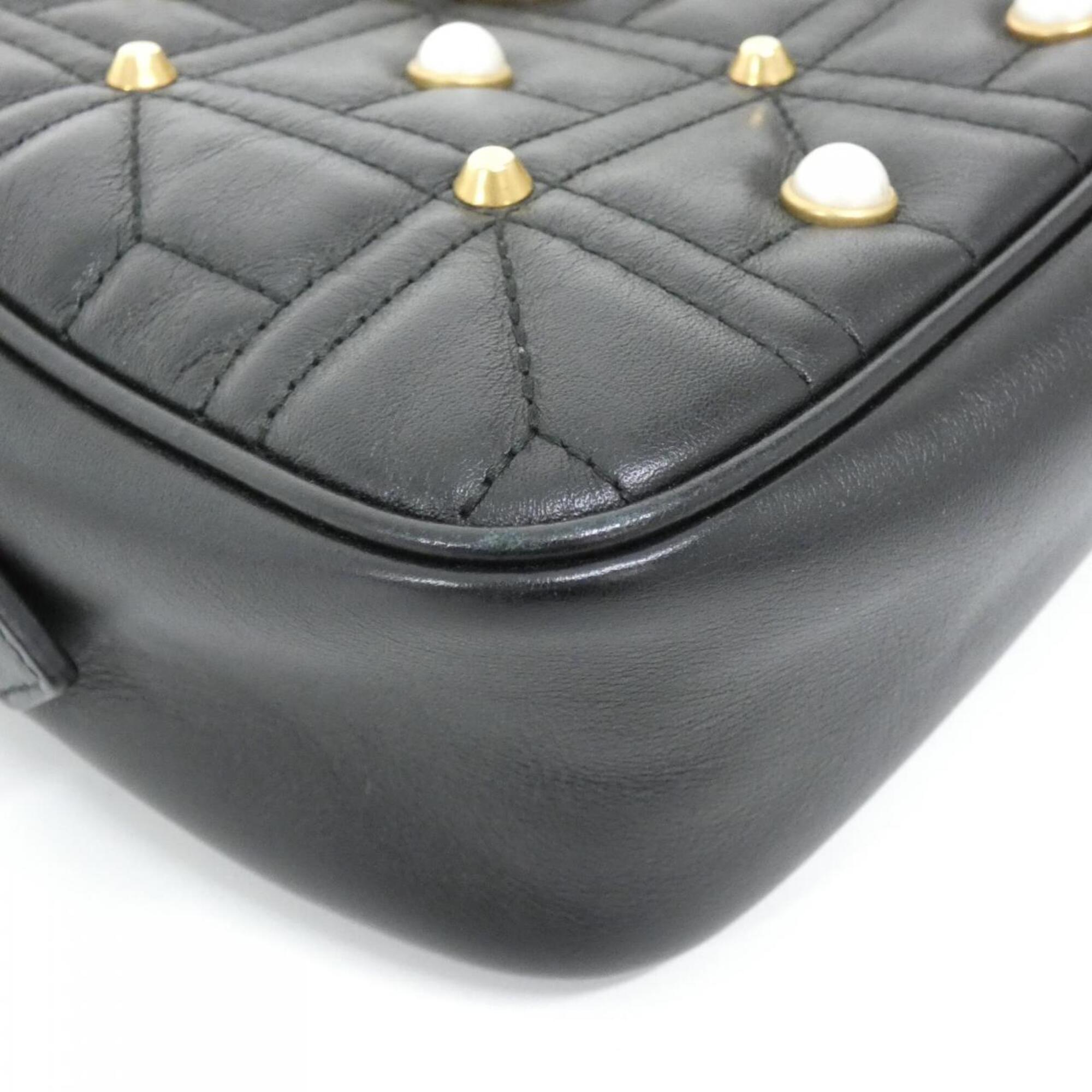 Gucci Black Leather Shoulder Bag (Pre-Owned)