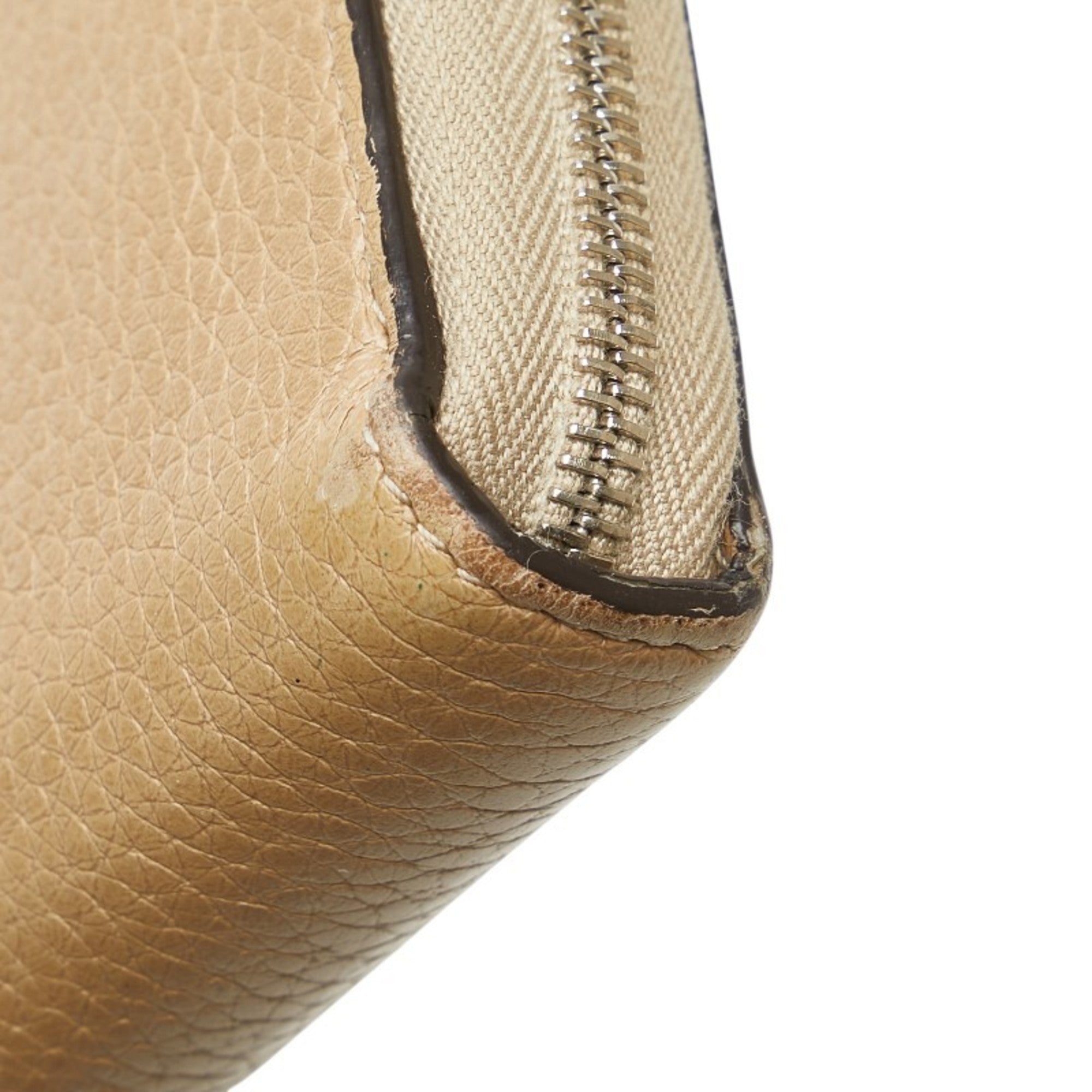 Celine Brown Leather Long Wallet (Bi-Fold) (Pre-Owned)