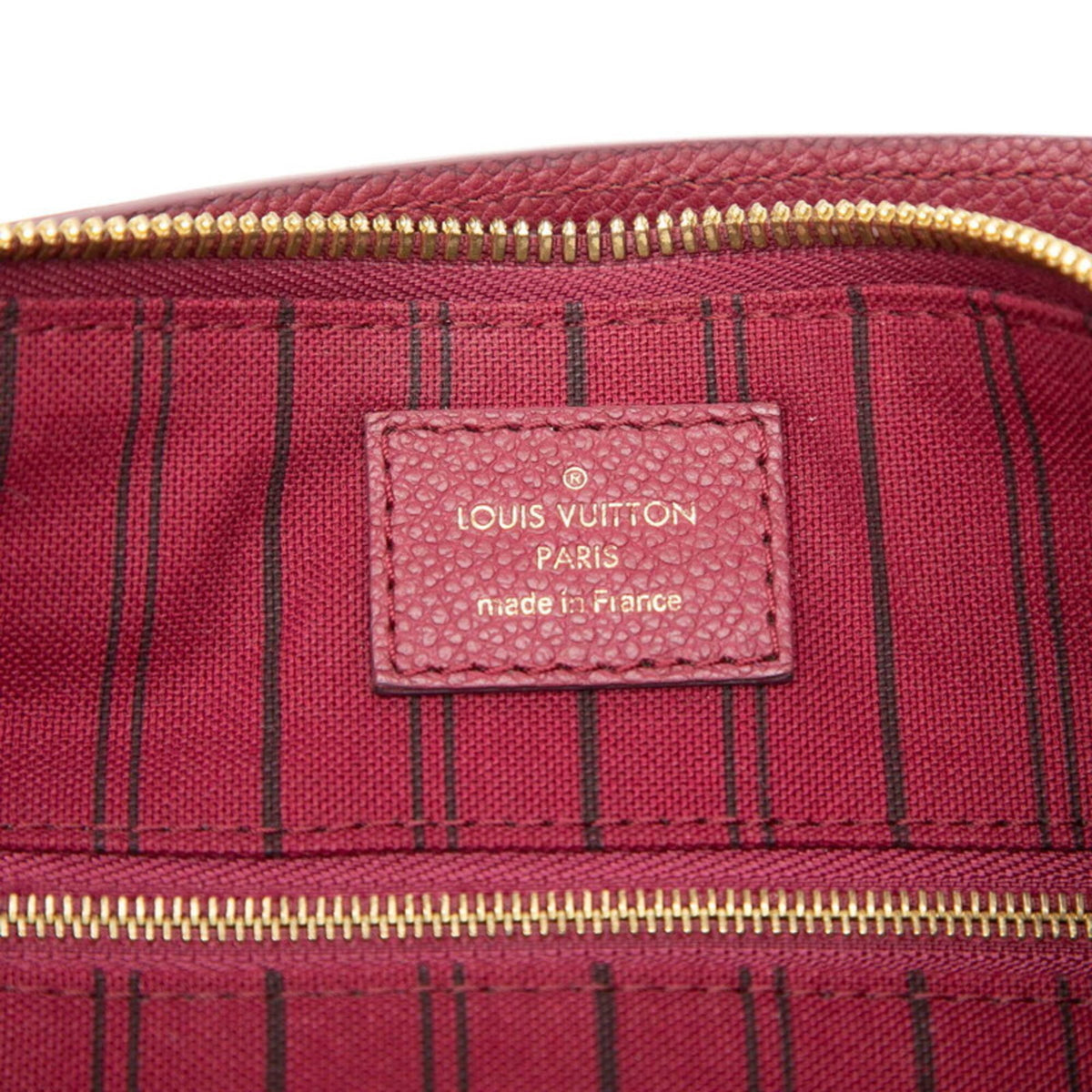 Louis Vuitton Aurore Red Color Wine Leather Shoulder Bag Tote Bag (Pre-Owned)