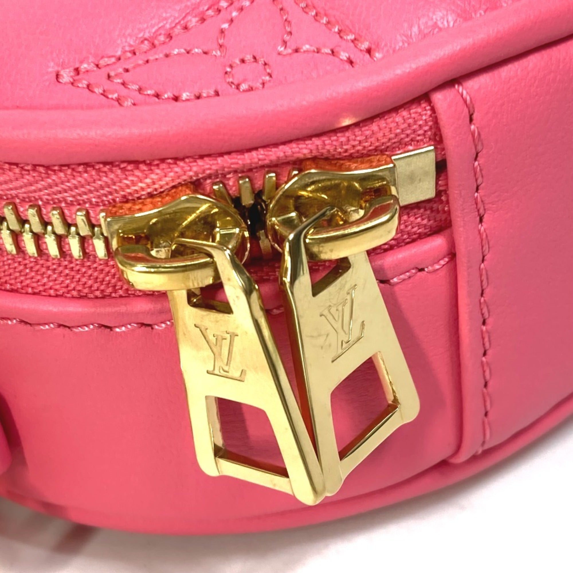 Louis Vuitton Pink Leather Handbag Shoulder Bag (Pre-Owned)