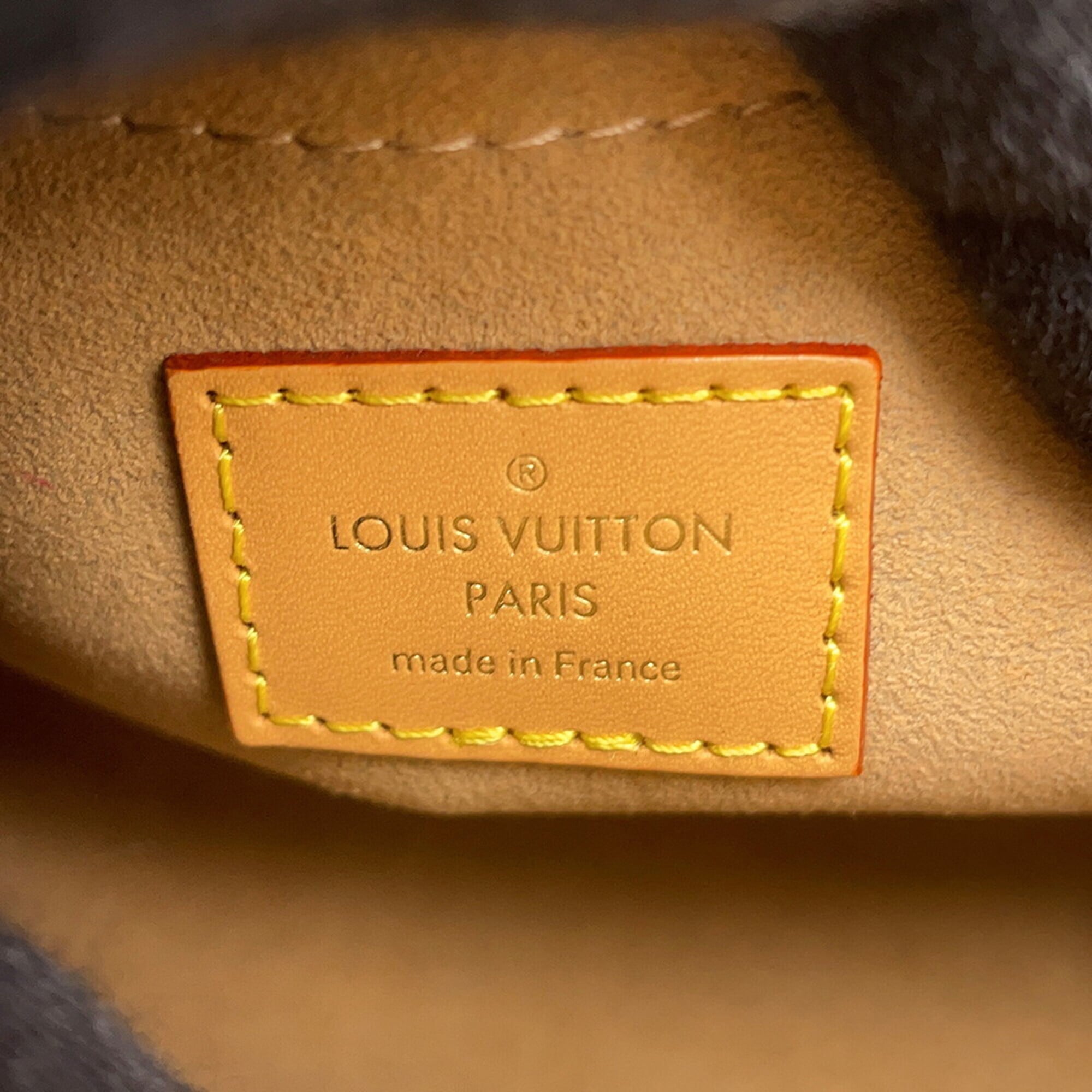 Louis Vuitton Brown Monogram Leather Handbag Shoulder Bag (Pre-Owned)