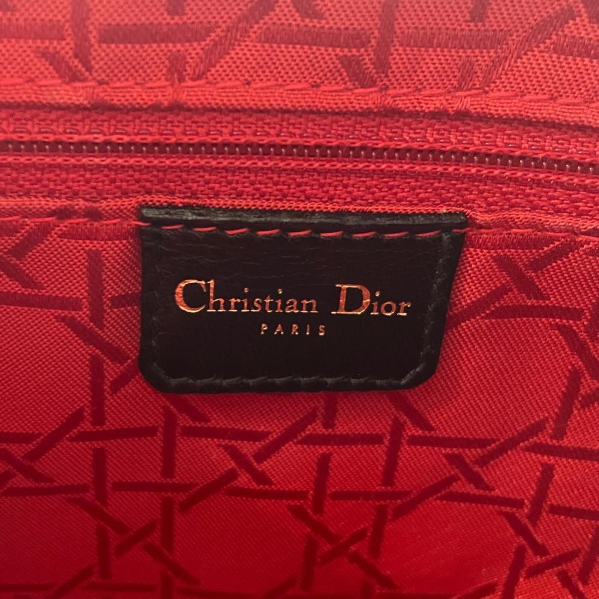 Christian Dior Black Leather Handbag (Pre-Owned)