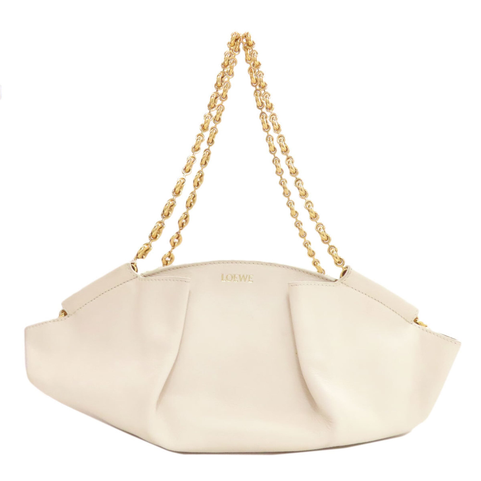 Loewe White Leather Handbag (Pre-Owned)