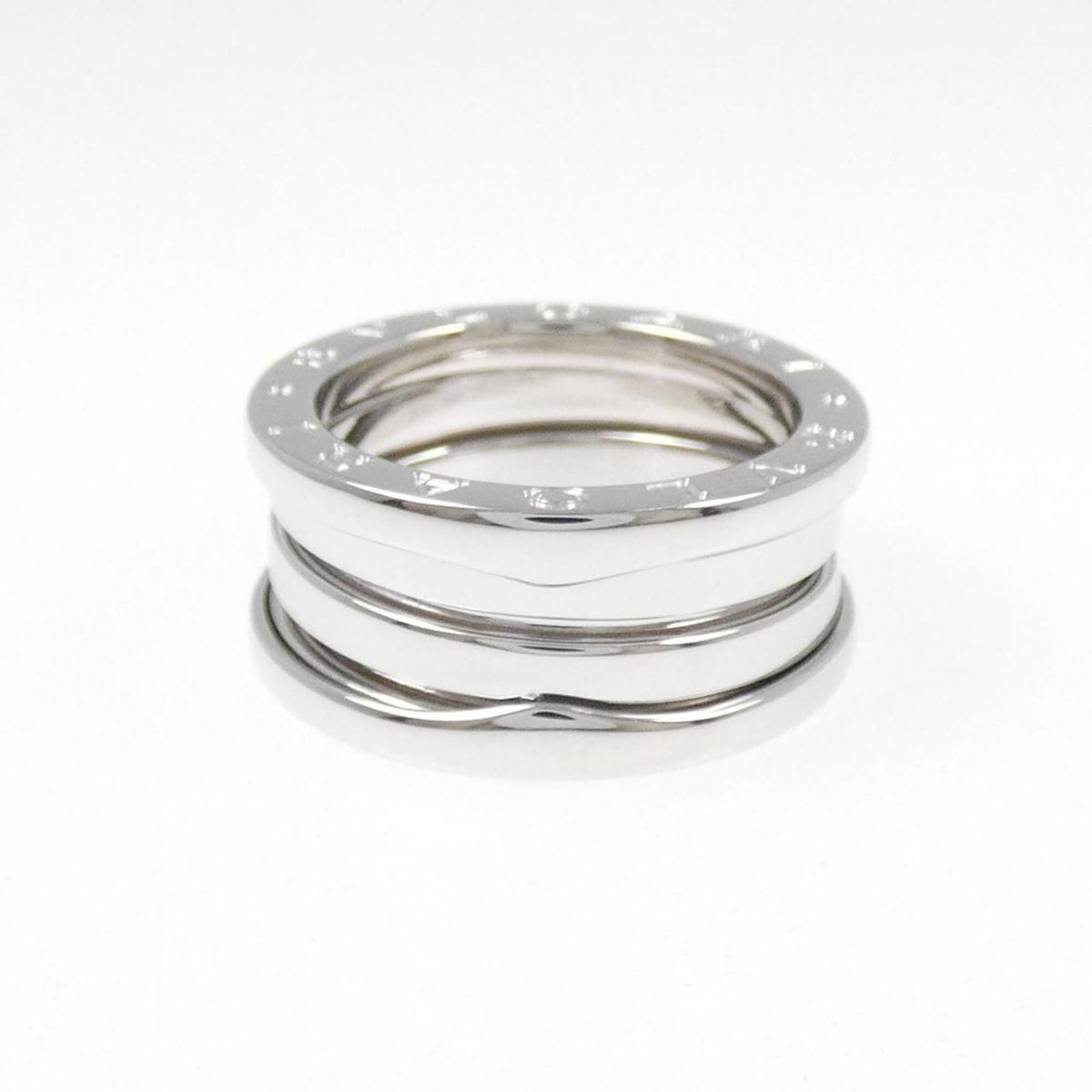 Bvlgari Silver White Gold (18K) Band Ring (Pre-Owned)