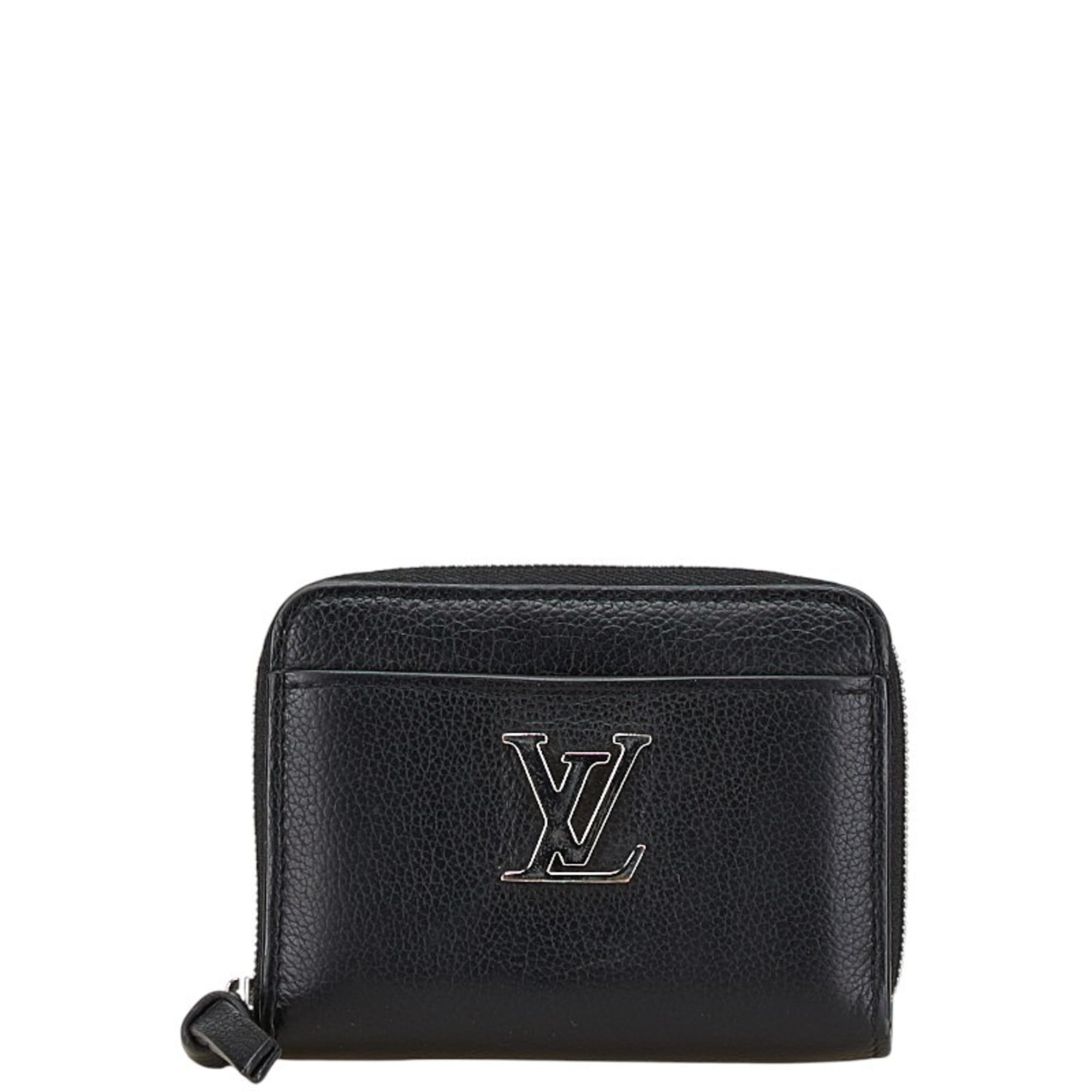 Louis Vuitton Black Noir Leather Coin Purse/Coin Case (Pre-Owned)