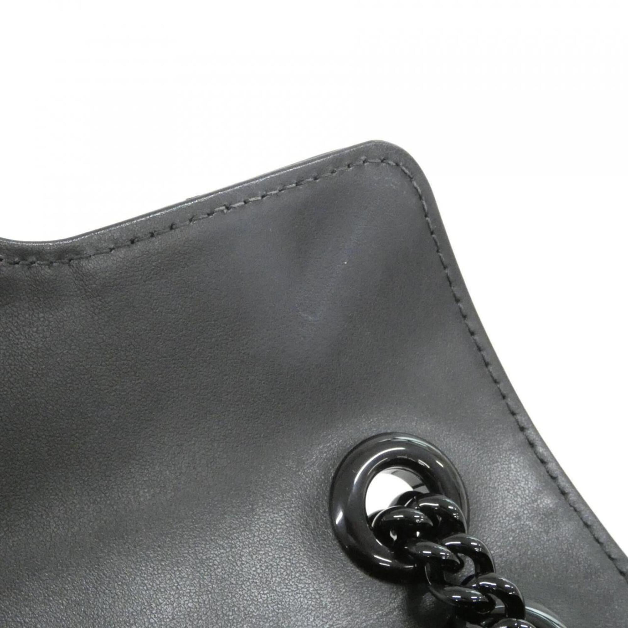 Gucci Black Quilting Leather Shoulder Bag (Pre-Owned)