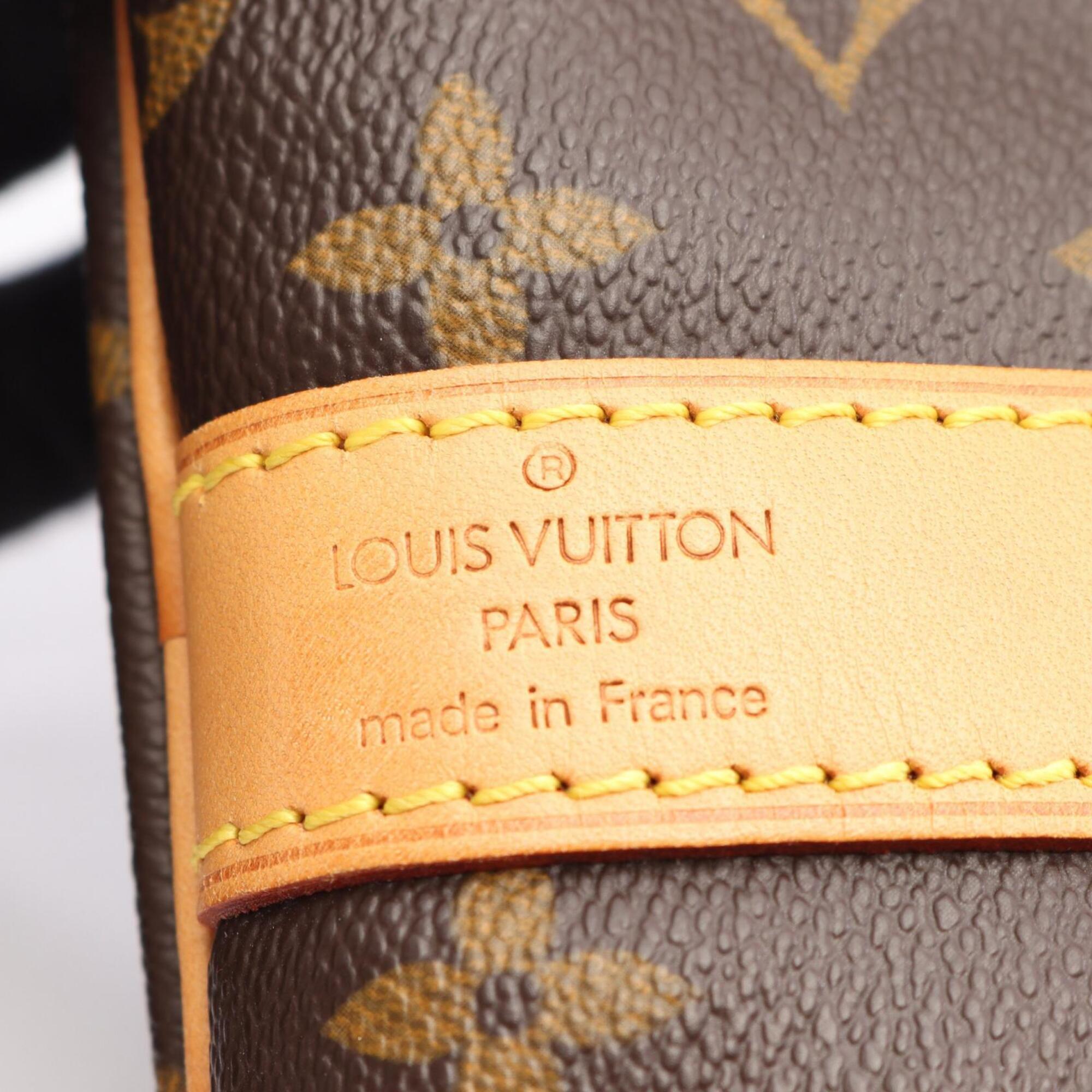 Louis Vuitton Brown Coated Canvas Pvc Monogram Leather Boston Bag Handbag (Pre-Owned)