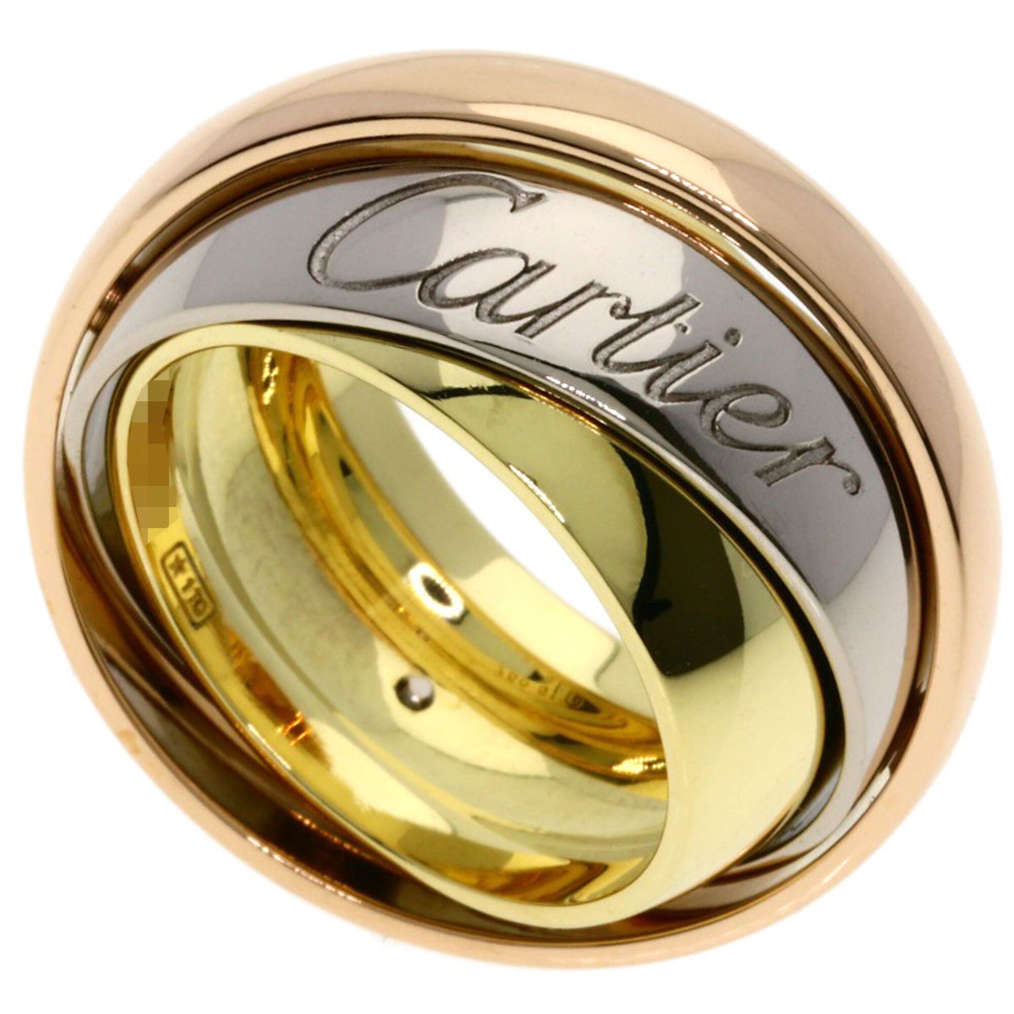 Cartier Trinity Yellow Gold (18K) Pink Gold (18K) White Gold (18K) Band Ring (Pre-Owned)