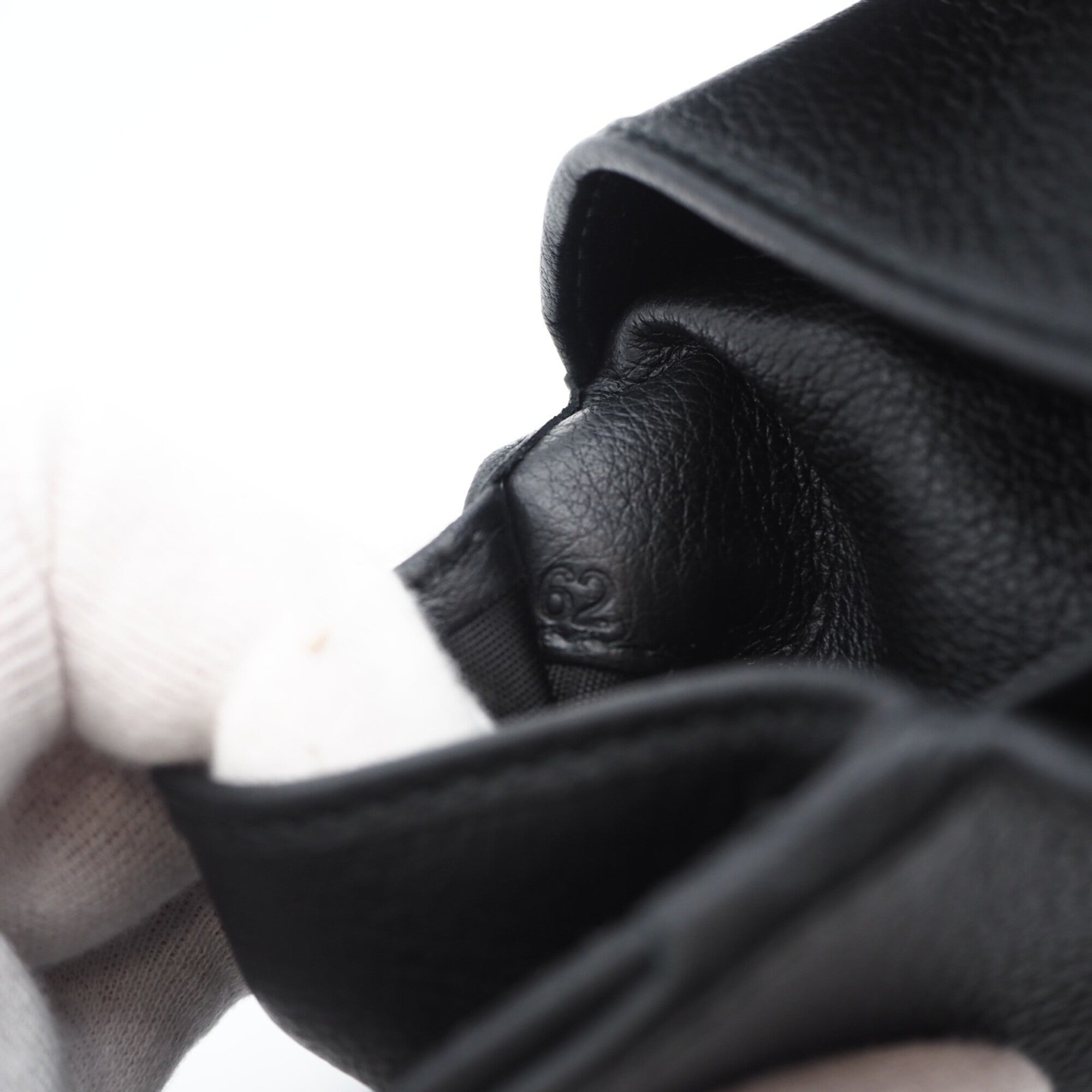 Prada Black Leather Wallet (Tri-Fold) (Pre-Owned)