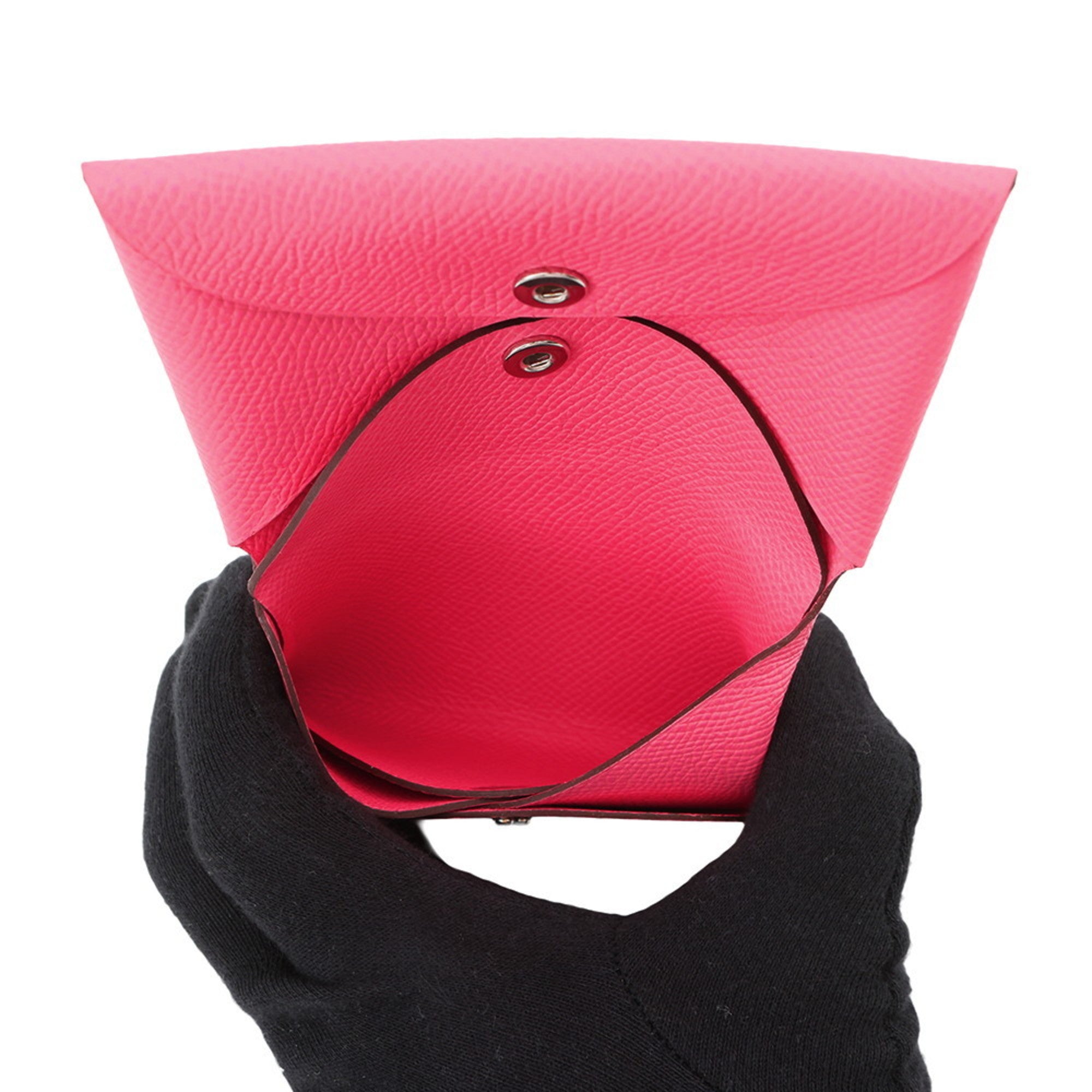 Hermes Pink Epsom Leather Coin Purse/Coin Case (Pre-Owned)