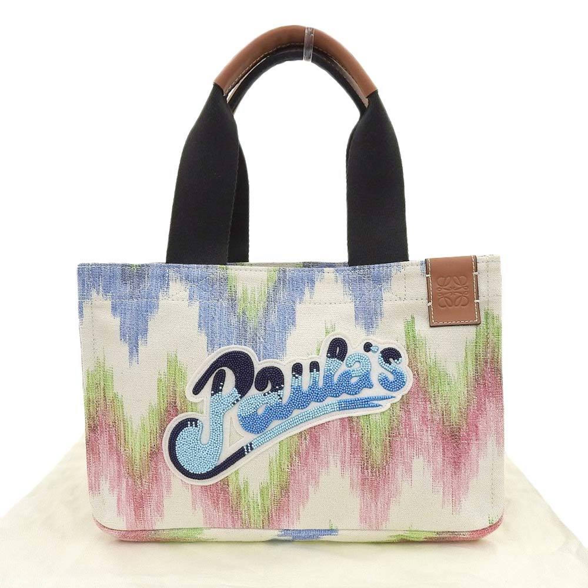 Loewe Multi-Color Canvas Handbag Tote Bag (Pre-Owned)
