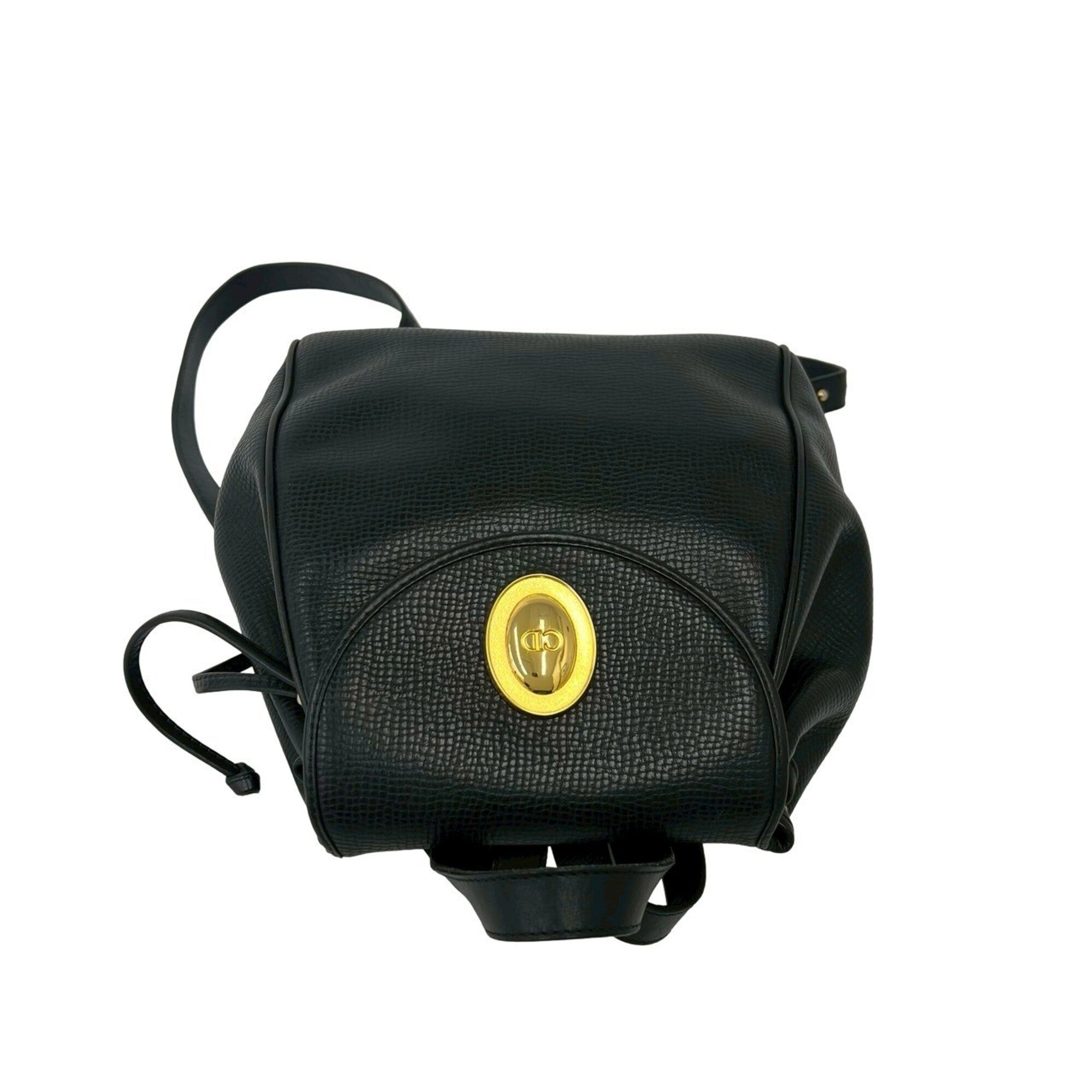 Christian Dior Black Leather Backpack (Pre-Owned)