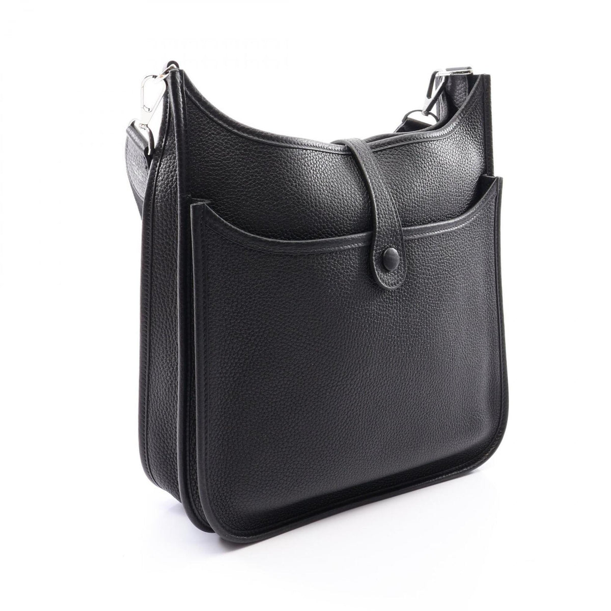 Hermes Black Taurillon Clemence Leather Shoulder Bag (Pre-Owned)