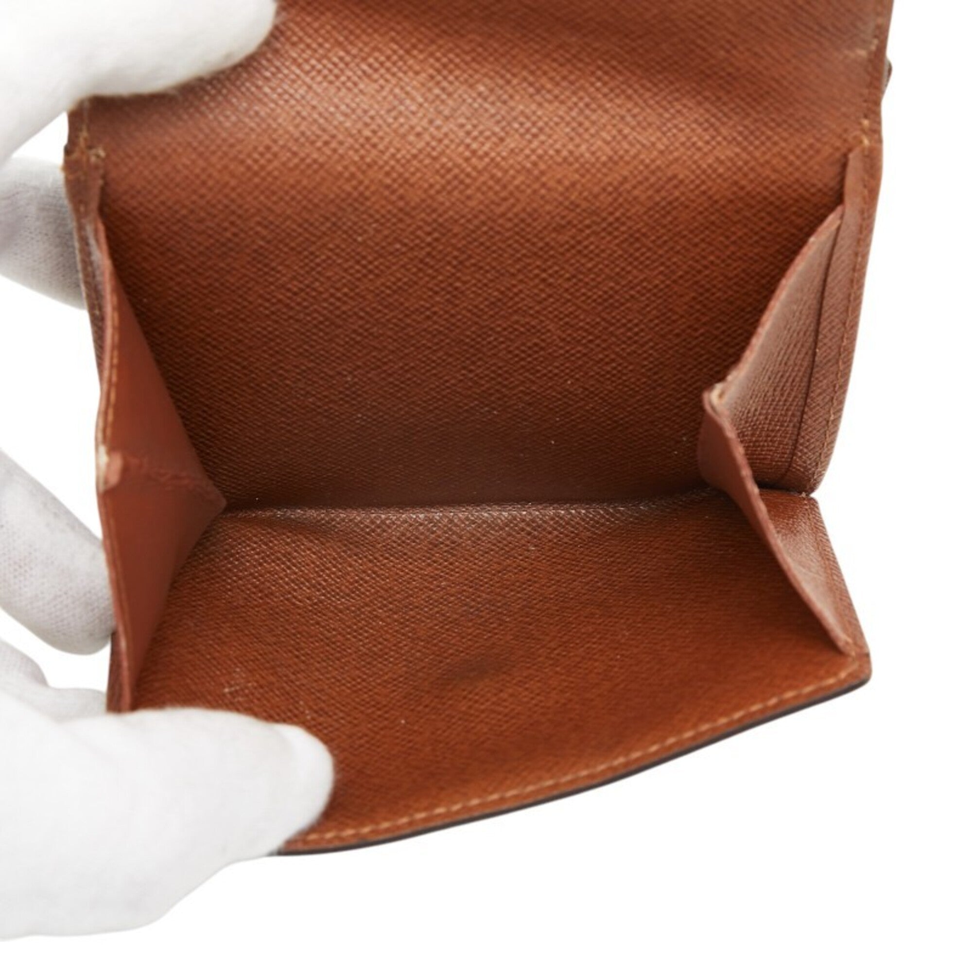 Louis Vuitton Monogram Brown Pvc Leather Wallet (Tri-Fold) (Pre-Owned)