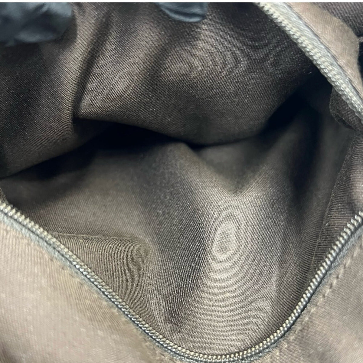 Gucci Brown Canvas Leather Backpack (Pre-Owned)