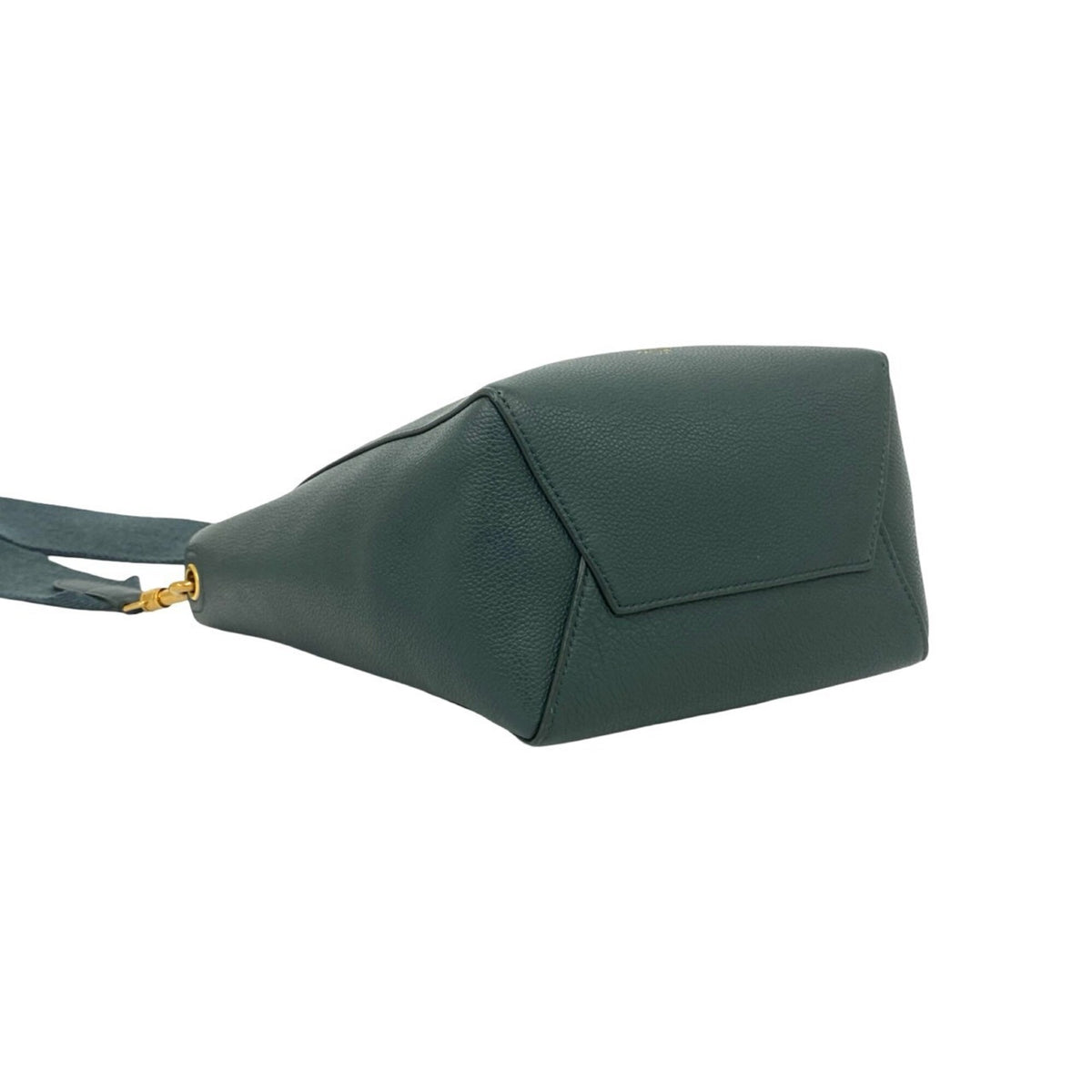 Celine Green Leather Crossbody Bag Shoulder Bag (Pre-Owned)