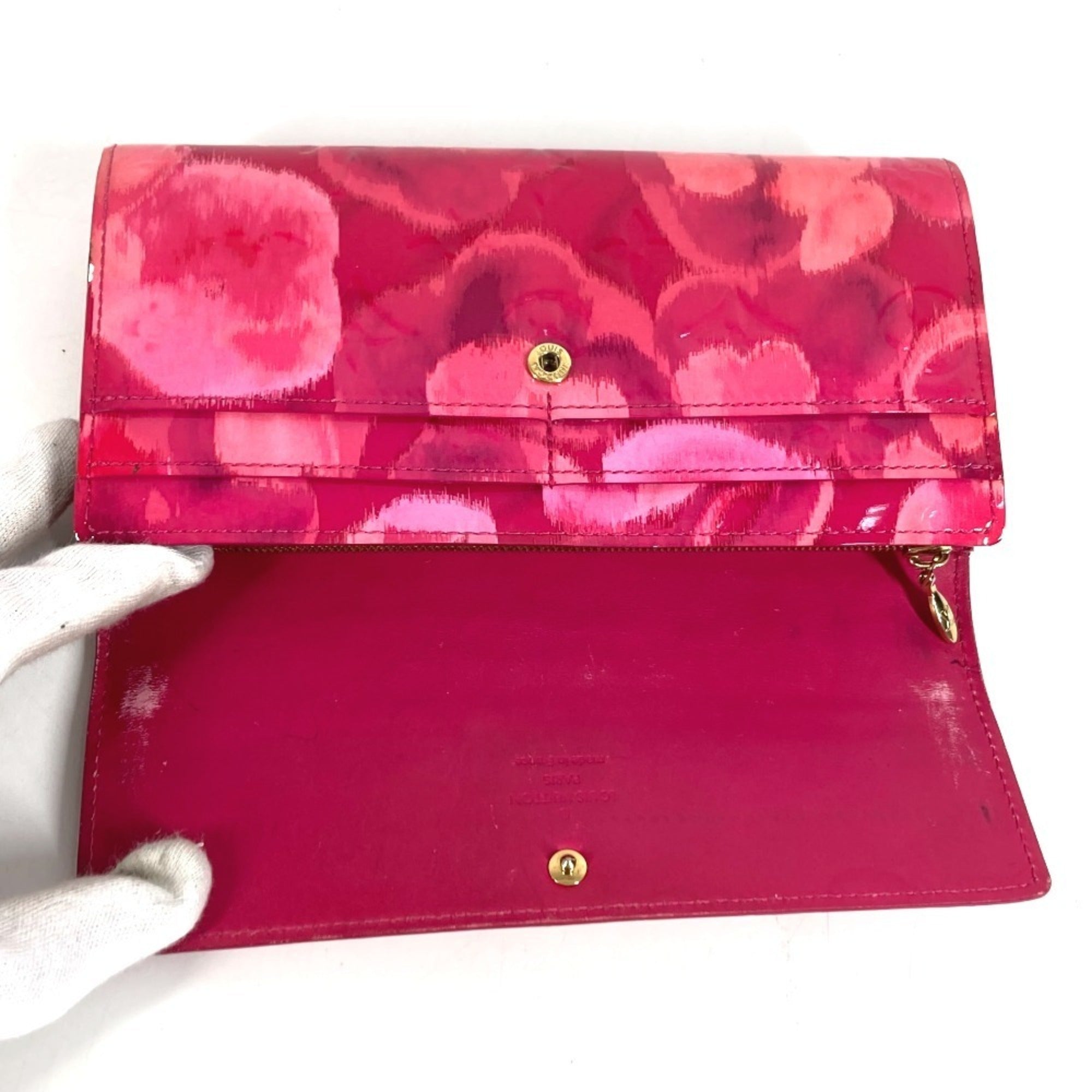 Louis Vuitton Galle Pink Long Bill Wallet (Bi-Fold) (Pre-Owned)