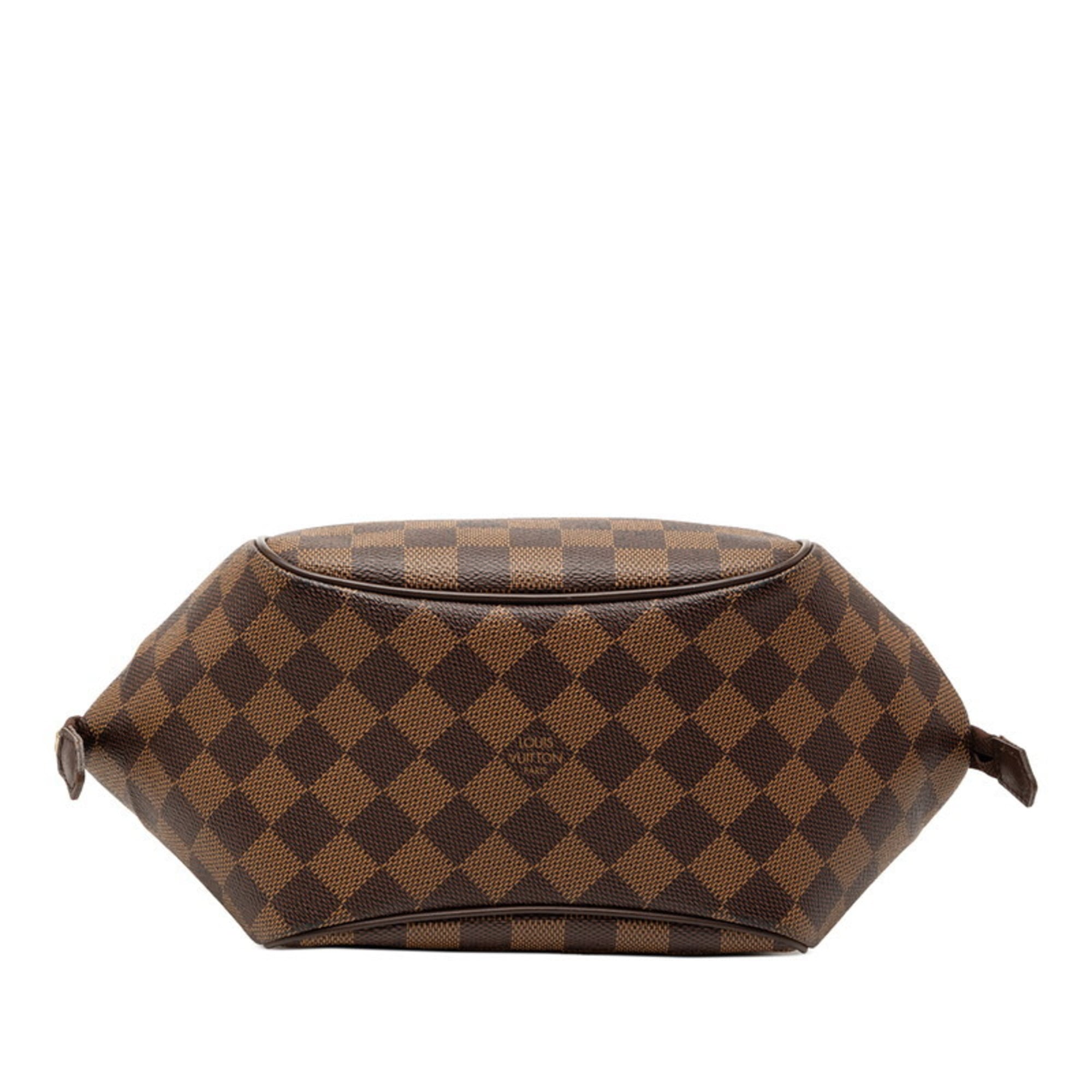 Louis Vuitton Brown Damier Canvas Pvc Leather Handbag (Pre-Owned)