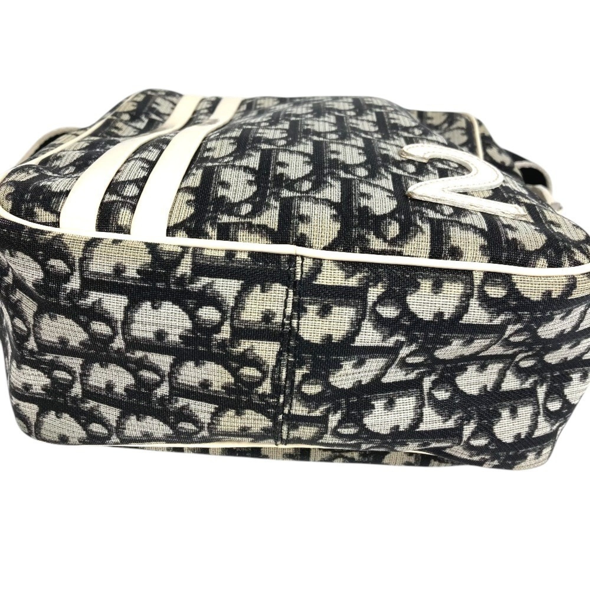 Christian Dior Black White Trotter Pochette Shoulder Bag (Pre-Owned)