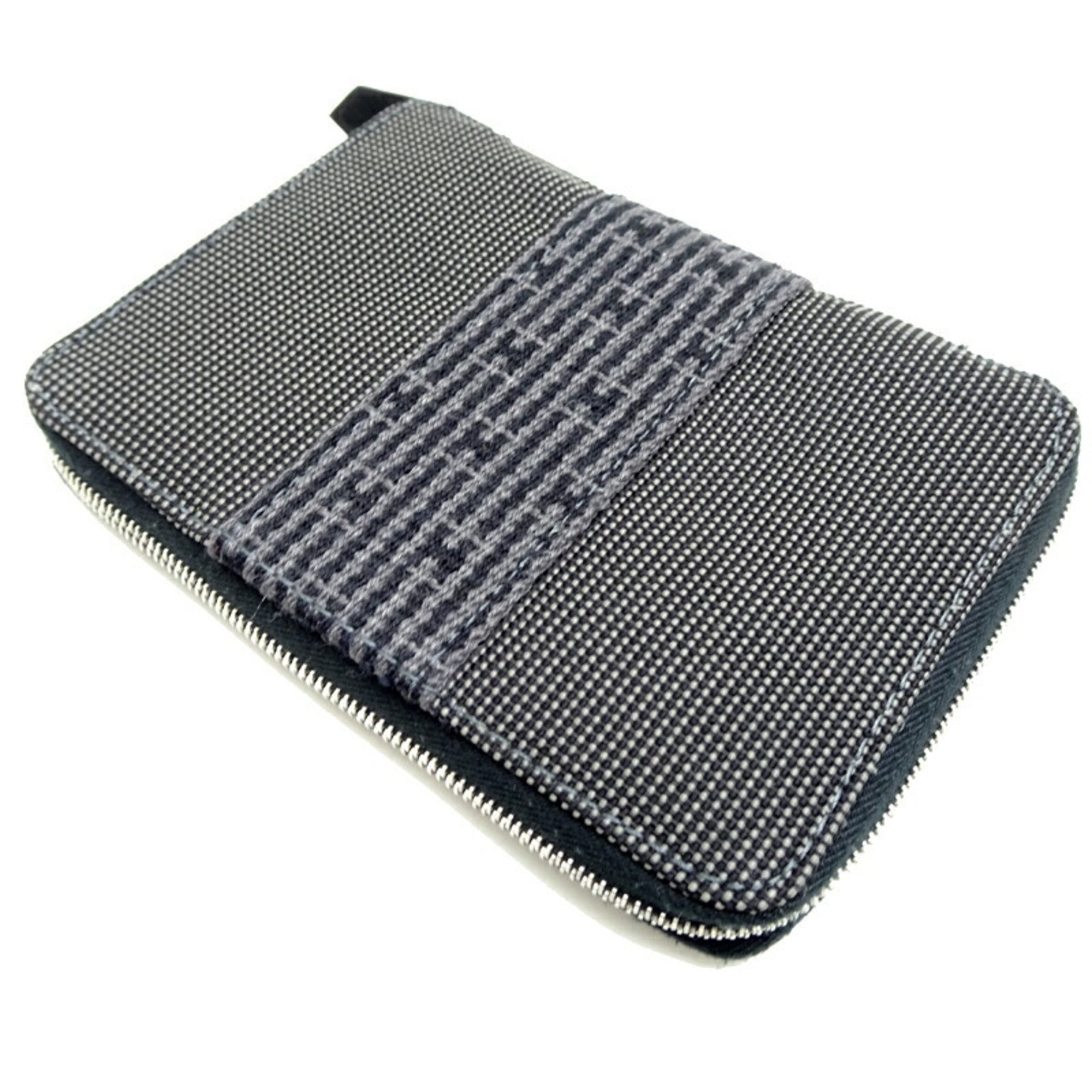 Hermes Gray Polyester Polyamide Wallet (Bi-Fold) (Pre-Owned)