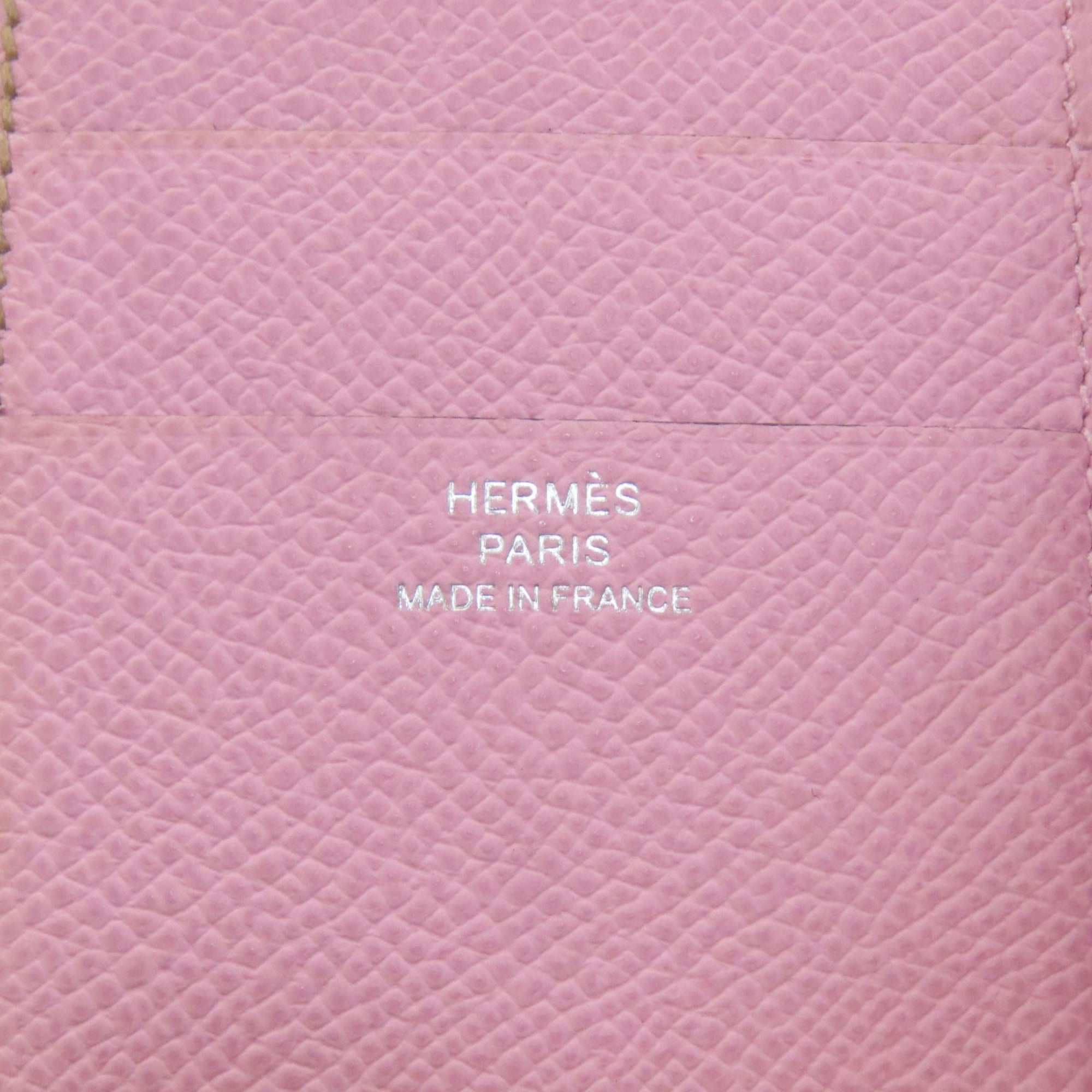 Hermes Brown Pink Epsom Leather Wallet (Bi-Fold) (Pre-Owned)