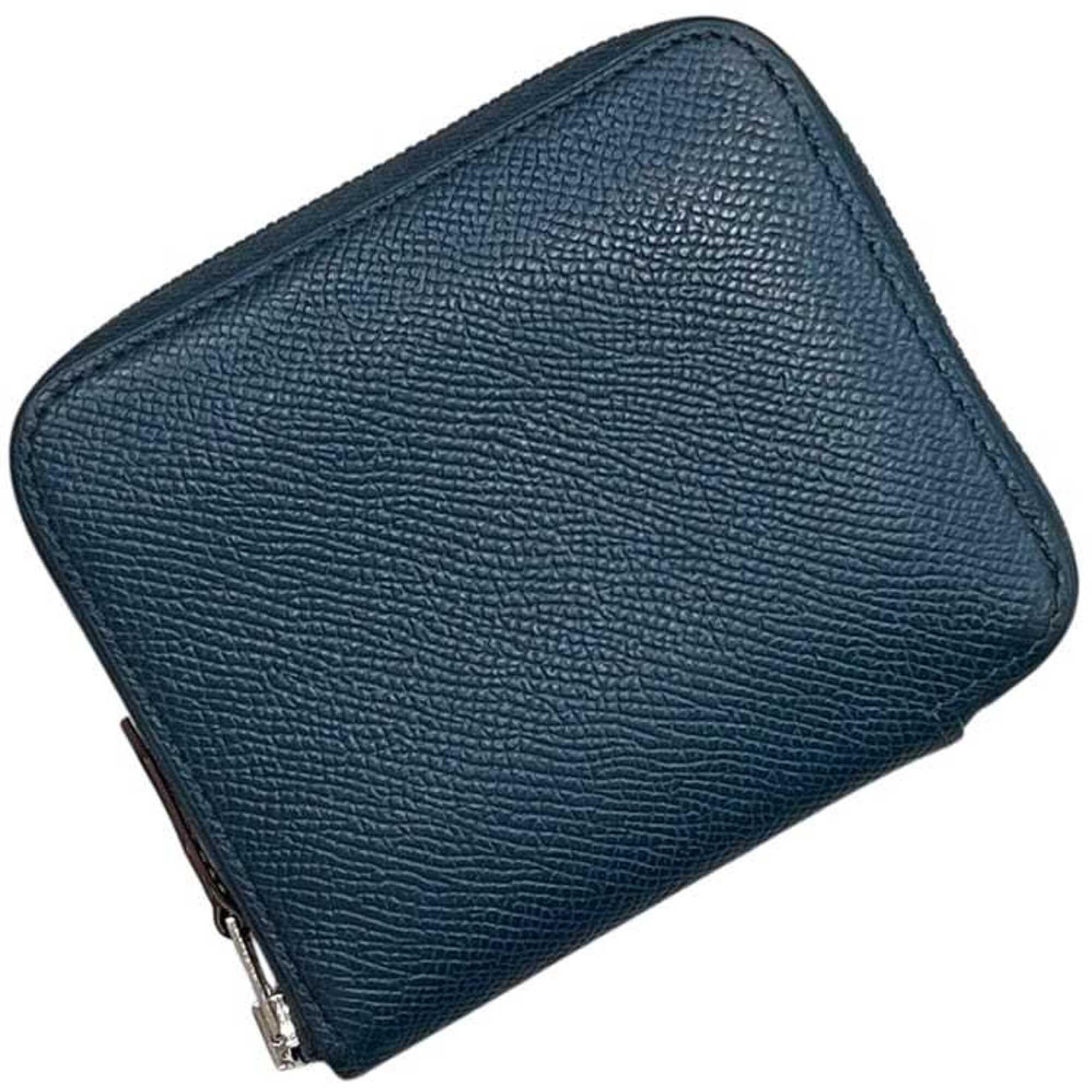 Hermes Navy Togo Leather Coin Purse/Coin Case (Pre-Owned)