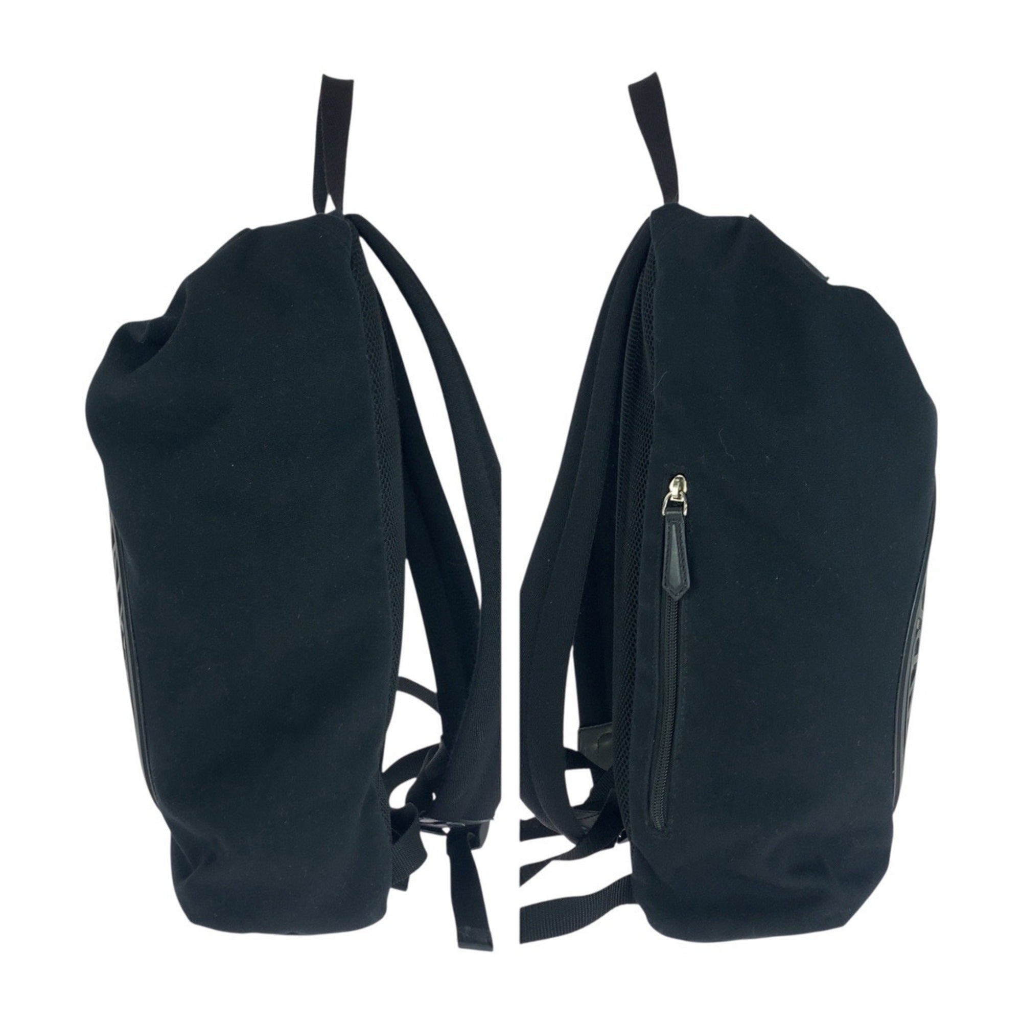 Fendi Black Brown Canvas Backpack (Pre-Owned)