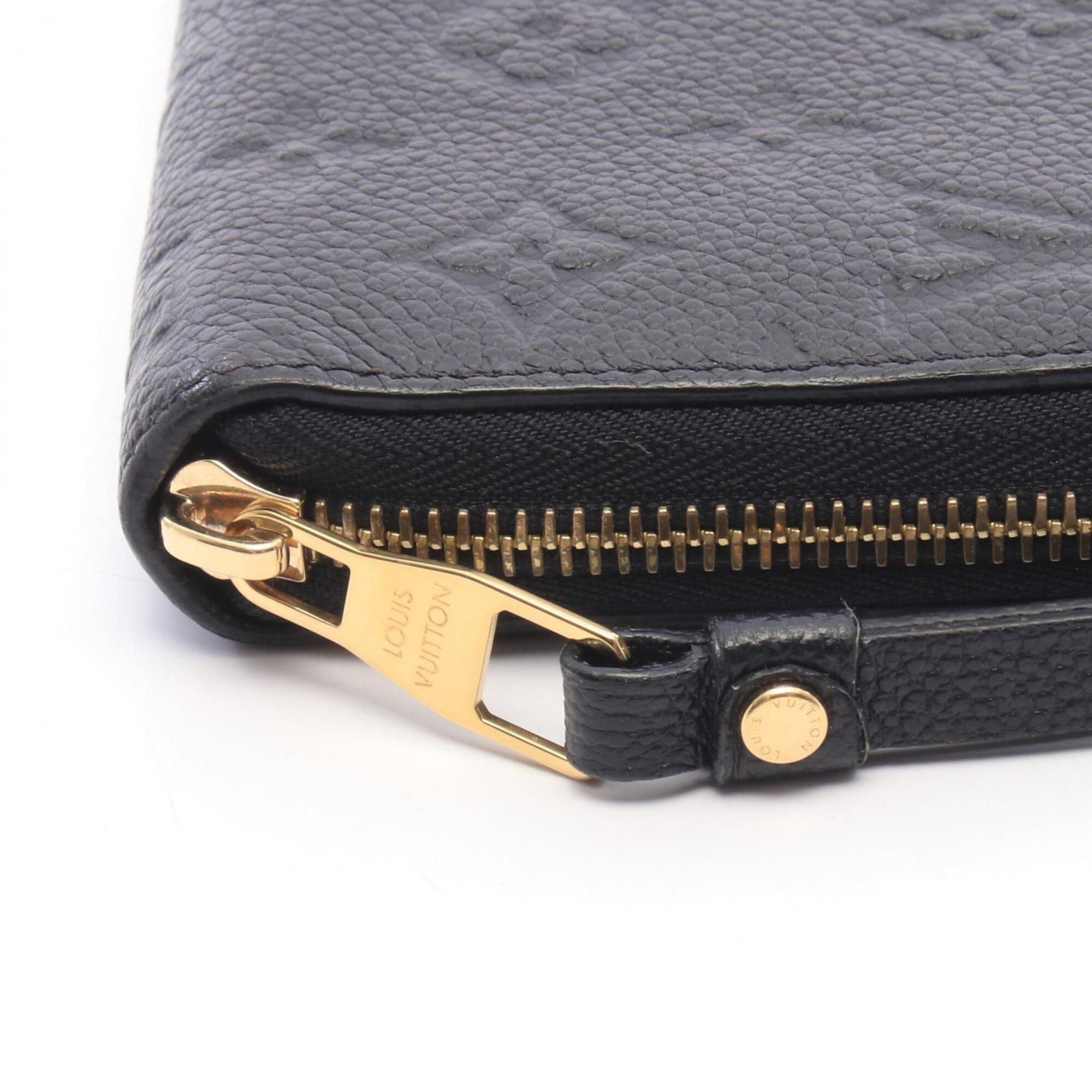 Louis Vuitton Black Noir Monogram Empreinte Long Wallet (Bi-Fold) (Pre-Owned)
