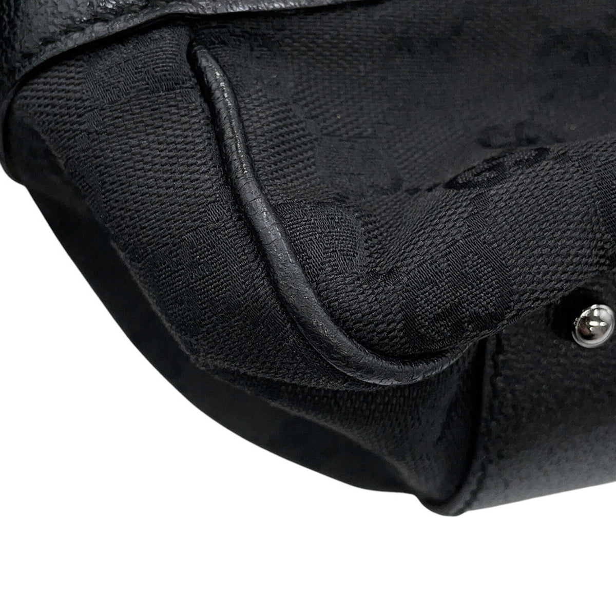 Gucci Black Gg Canvas Handbag Tote Bag (Pre-Owned)