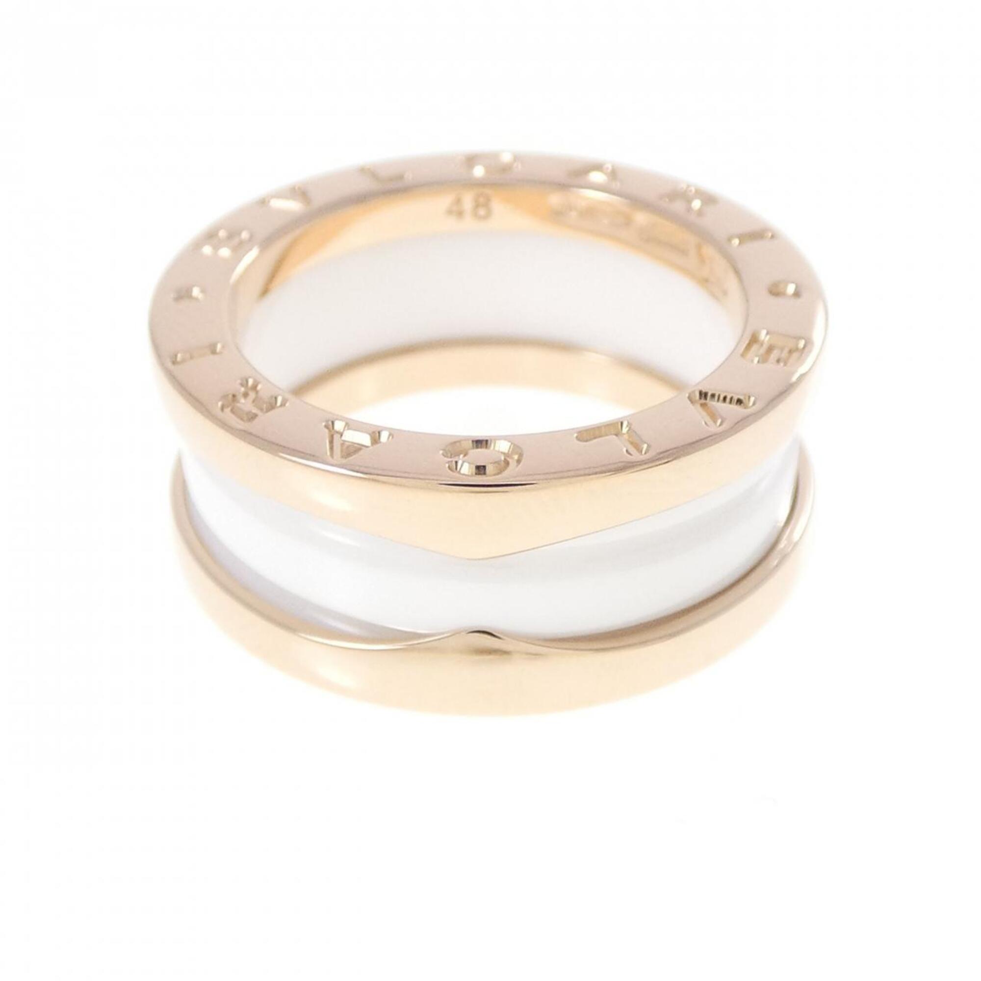 Bvlgari Pink Gold Pink Gold (18K) Ceramic Band Ring (Pre-Owned)