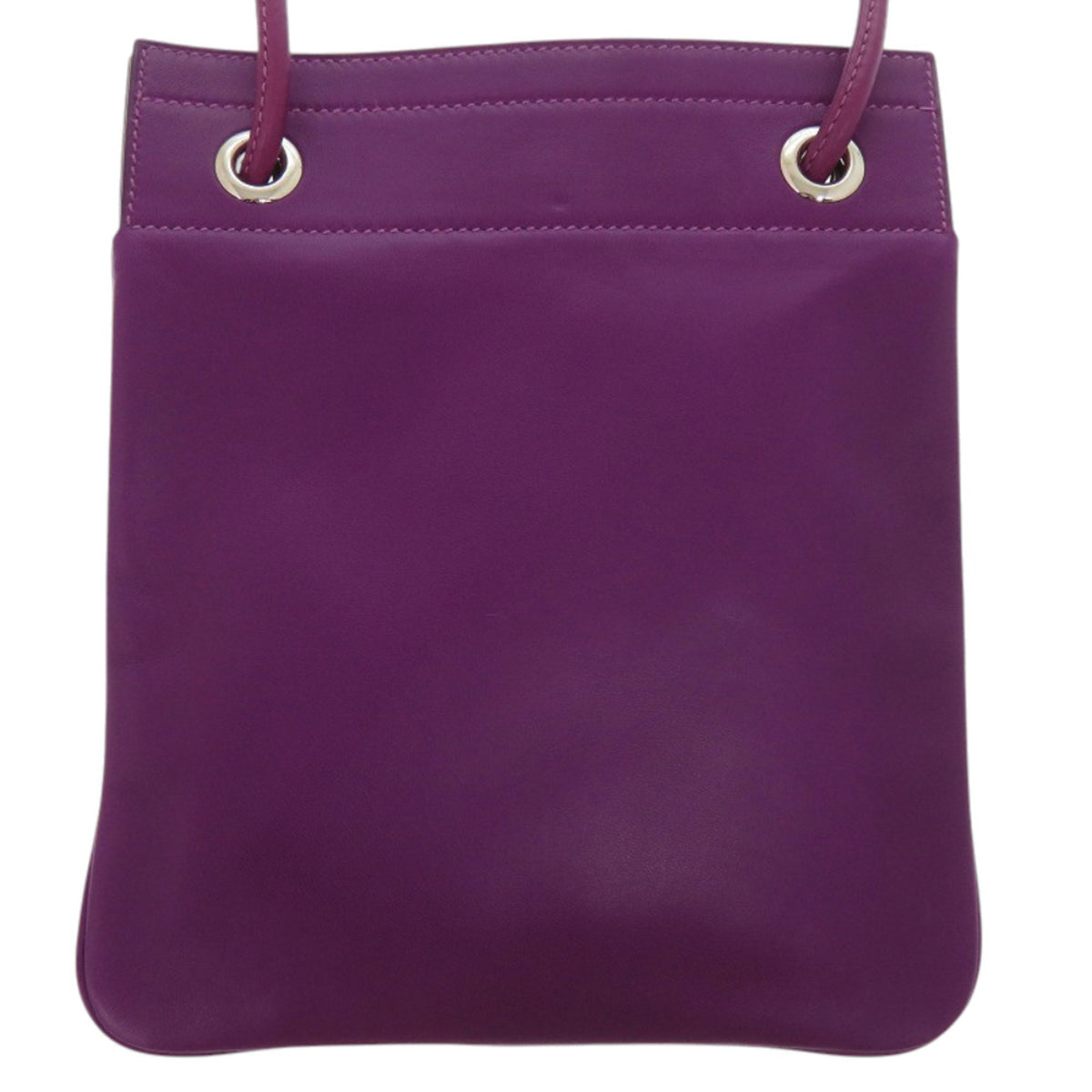 Hermes Anemone Purple Swift Leather Shoulder Bag (Pre-Owned)