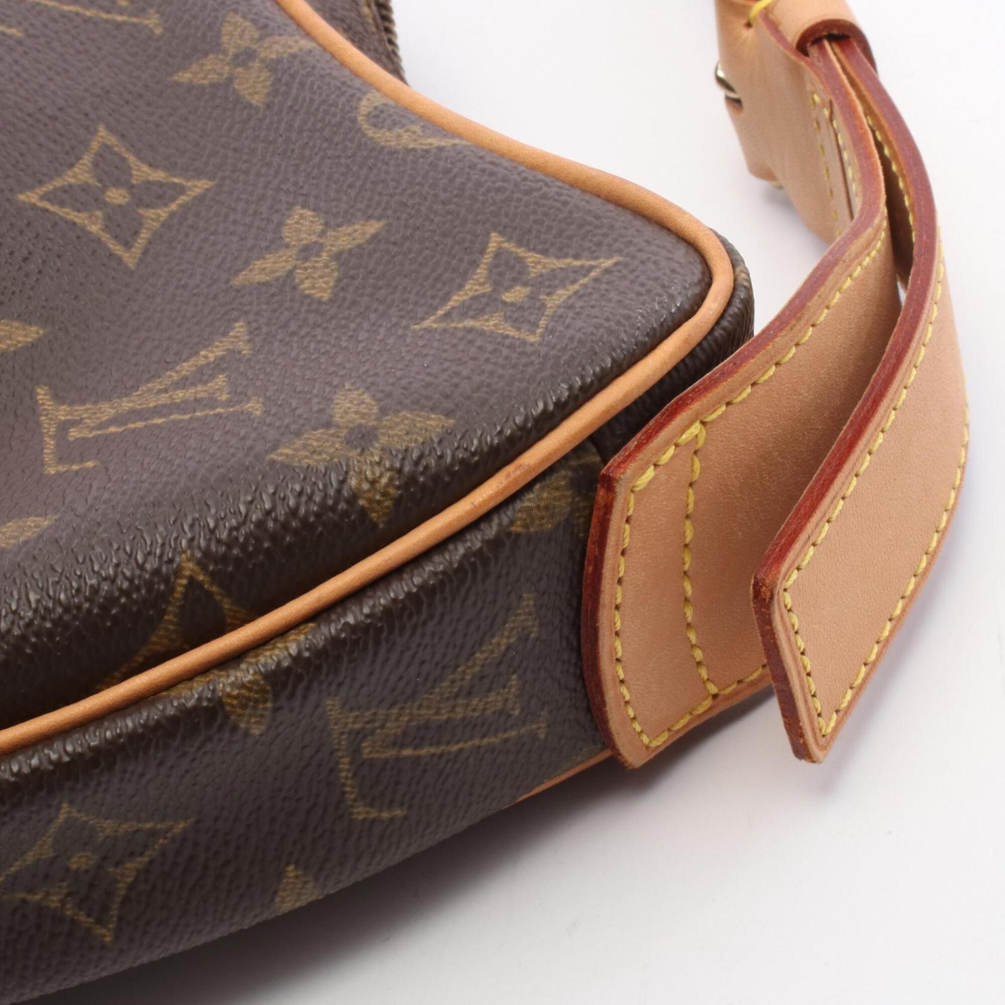 Louis Vuitton Brown Monogram Coated Canvas Leather Handbag Shoulder Bag (Pre-Owned)
