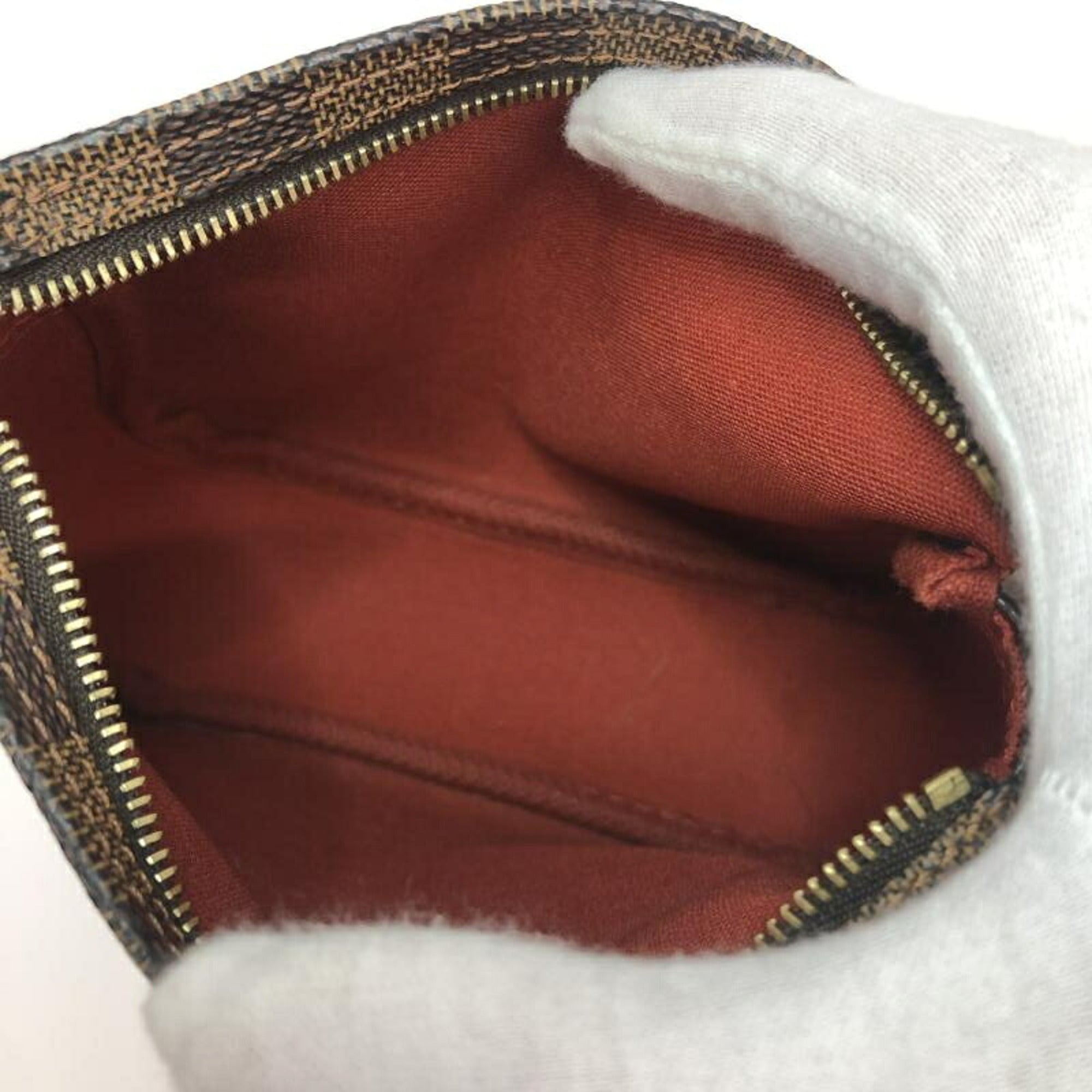 Louis Vuitton Brown Damier Canvas Pouch (Pre-Owned)