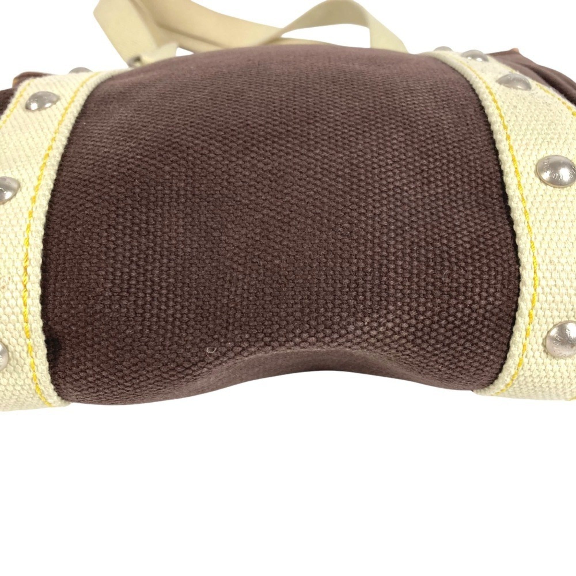 Louis Vuitton Brown Canvas Handbag Shoulder Bag Tote Bag (Pre-Owned)