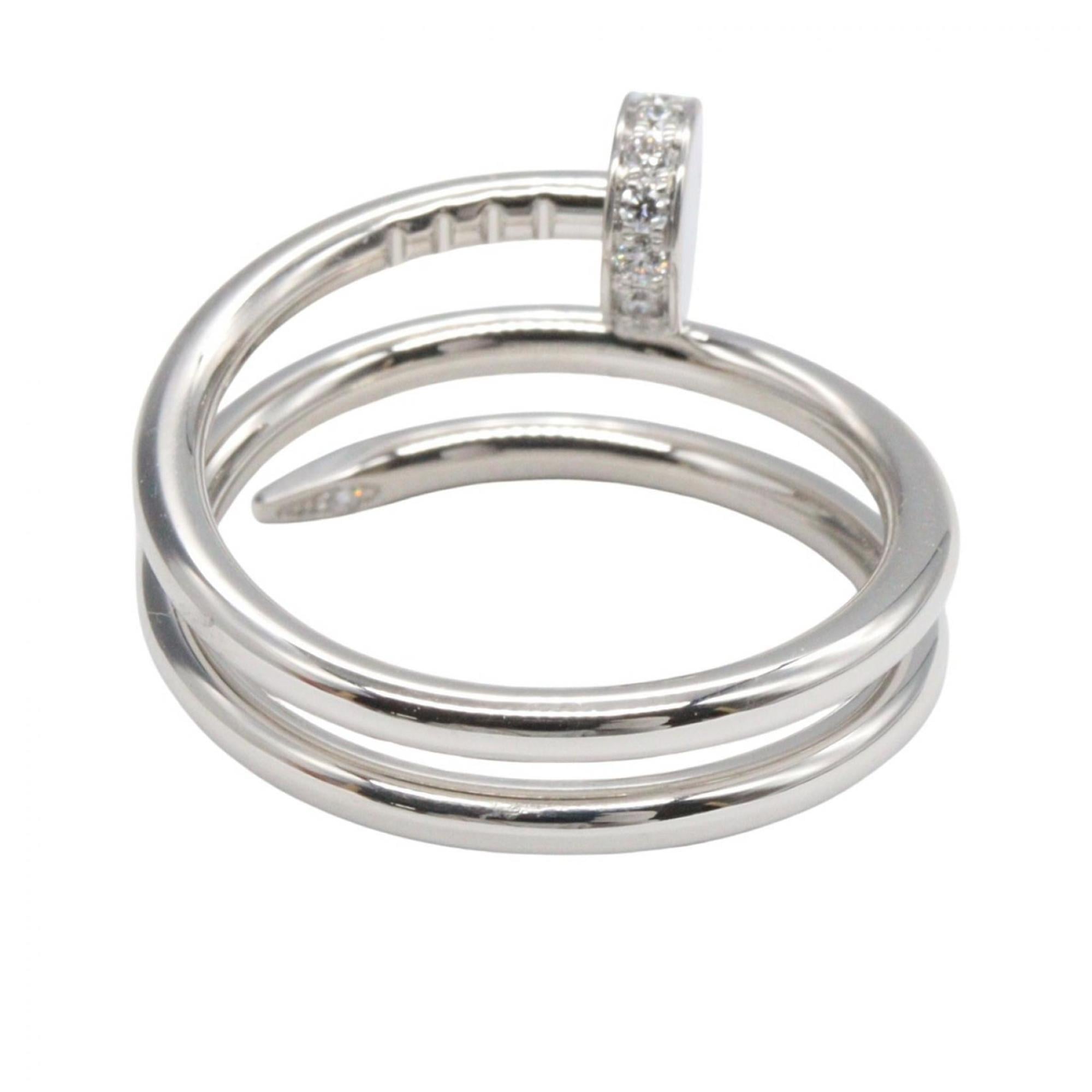 Cartier Silver Clear Band Ring (Pre-Owned)