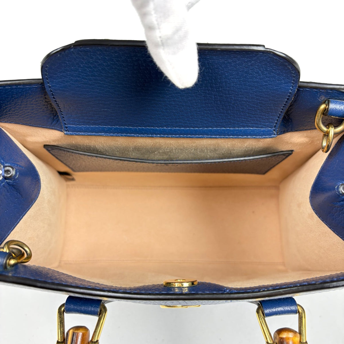 Gucci Blue Leather Handbag (Pre-Owned)