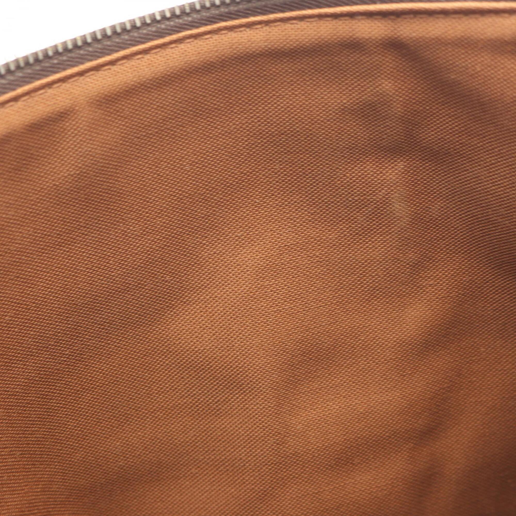 Louis Vuitton Brown Coated Canvas Pvc Monogram Leather Handbag (Pre-Owned)