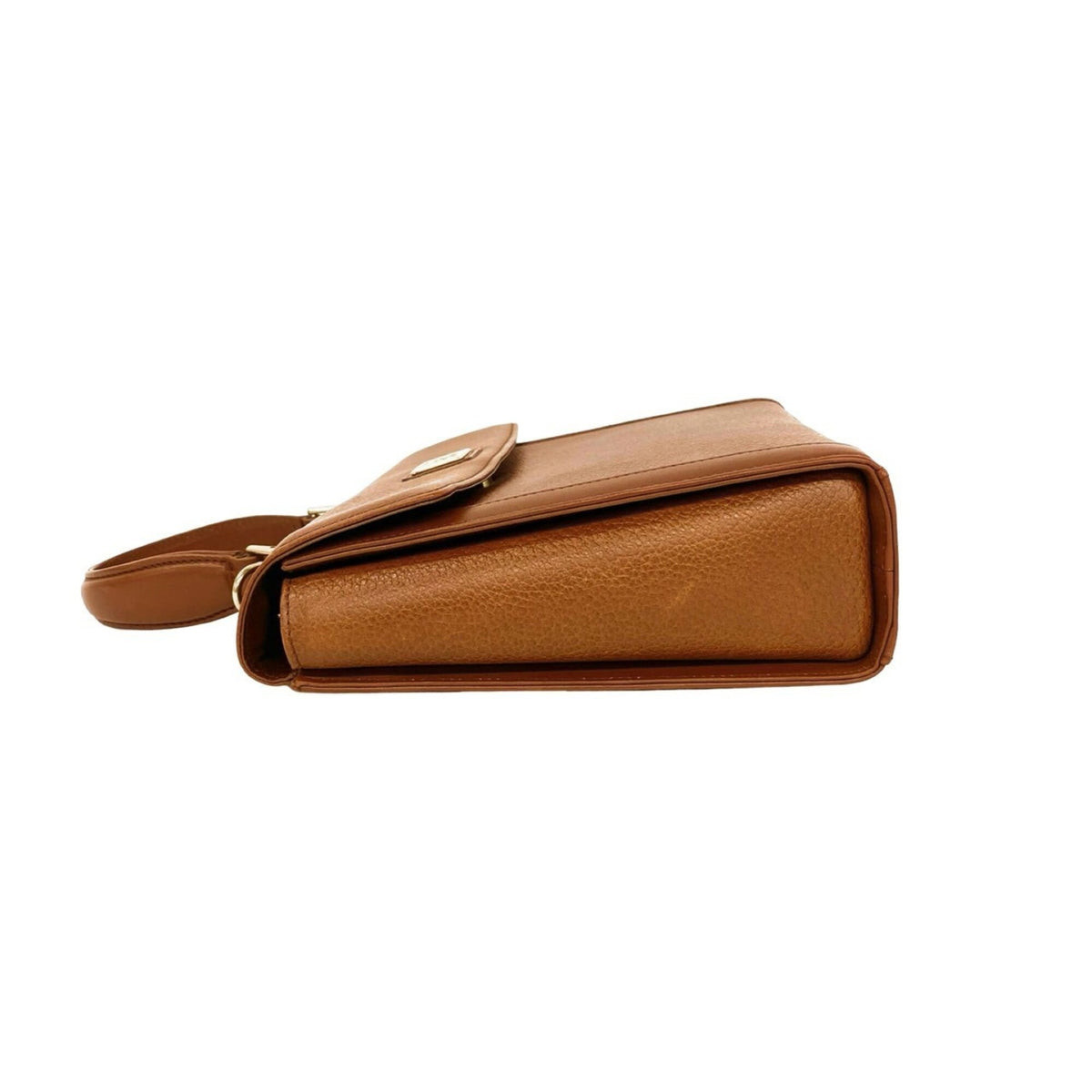 Burberry Brown Leather Handbag Shoulder Bag (Pre-Owned)