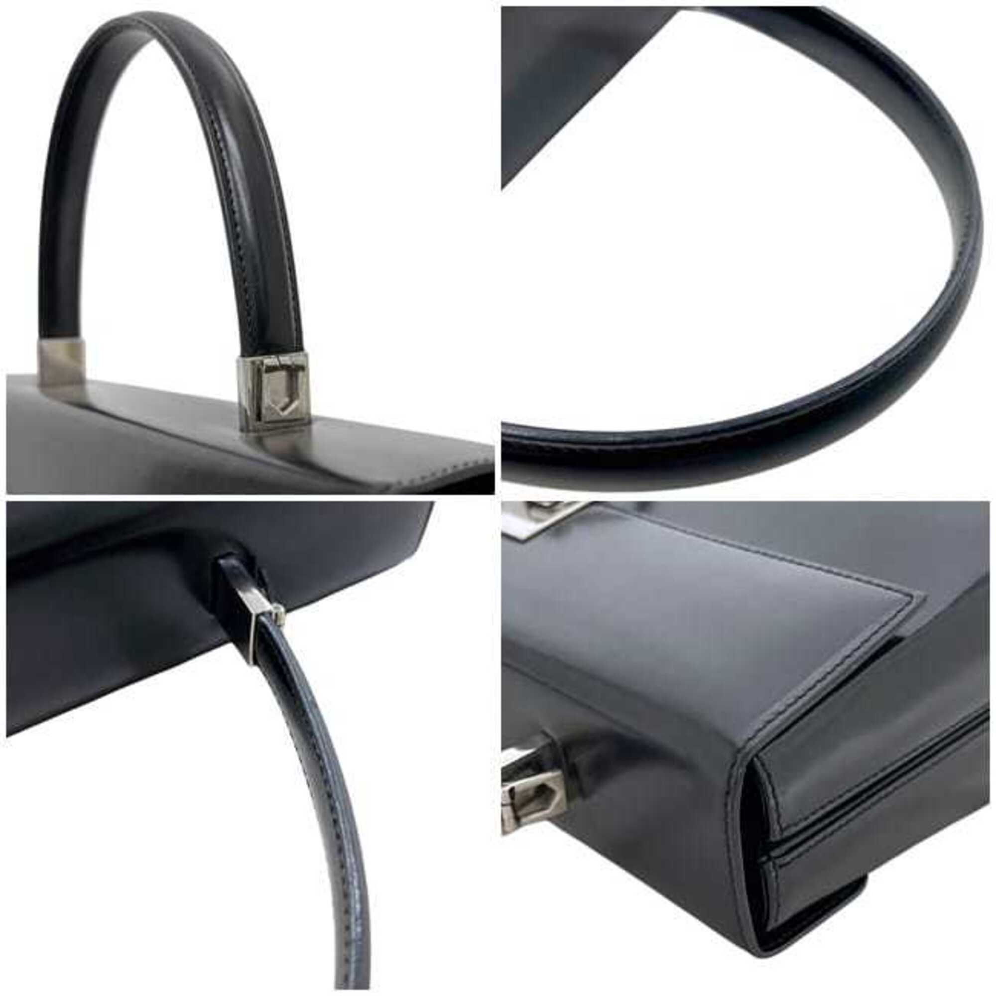 Salvatore Ferragamo Black Leather Handbag (Pre-Owned)