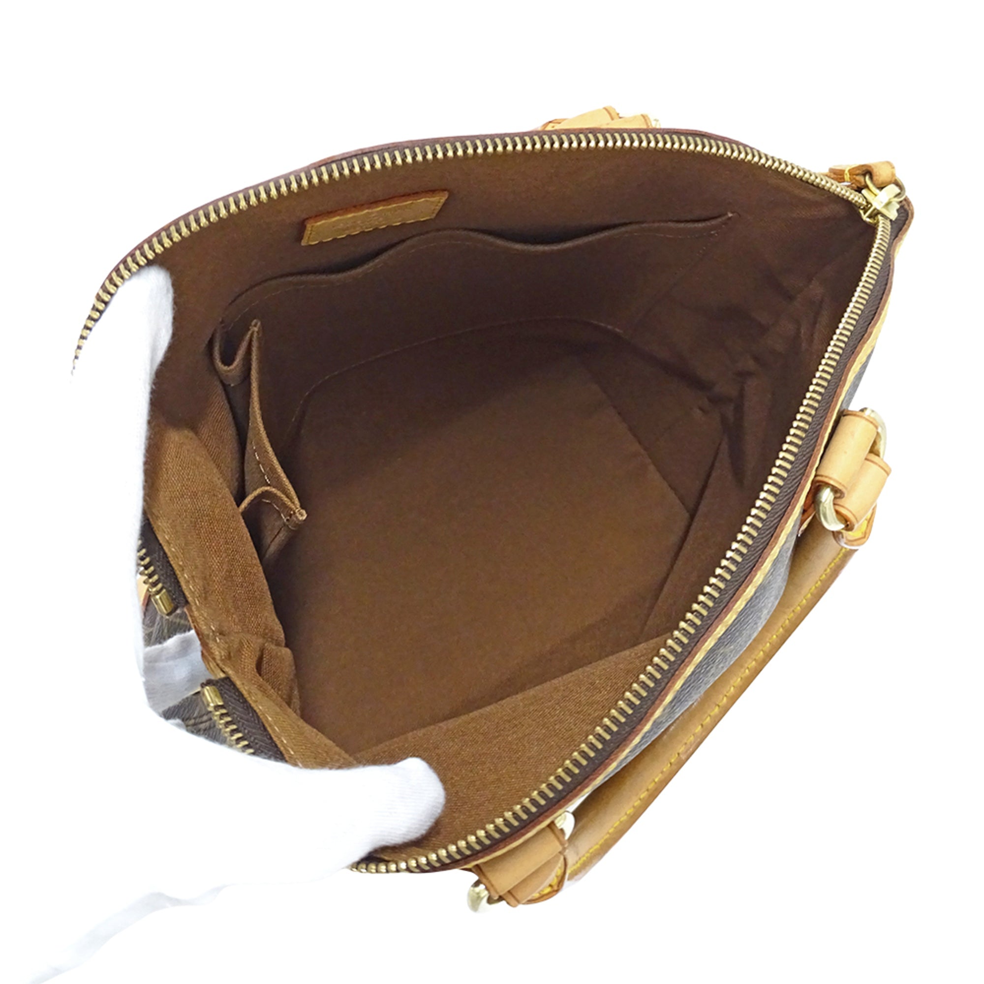Louis Vuitton Brown Monogram Canvas Handbag (Pre-Owned)