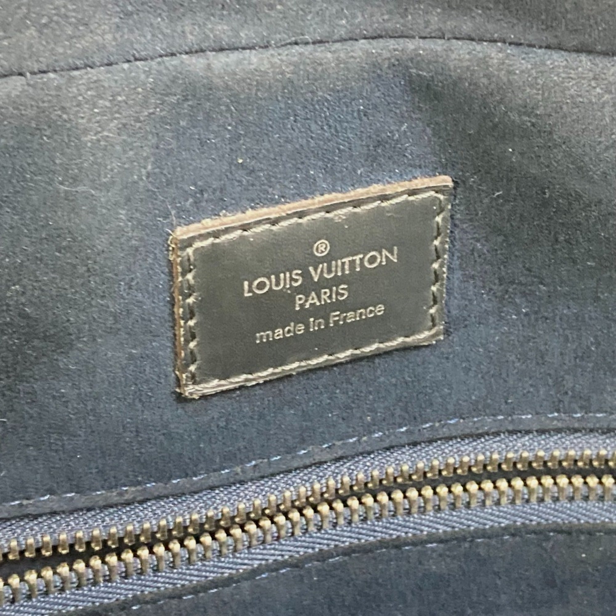 Louis Vuitton Blue Nuit Navy Epi Leather Handbag Tote Bag (Pre-Owned)