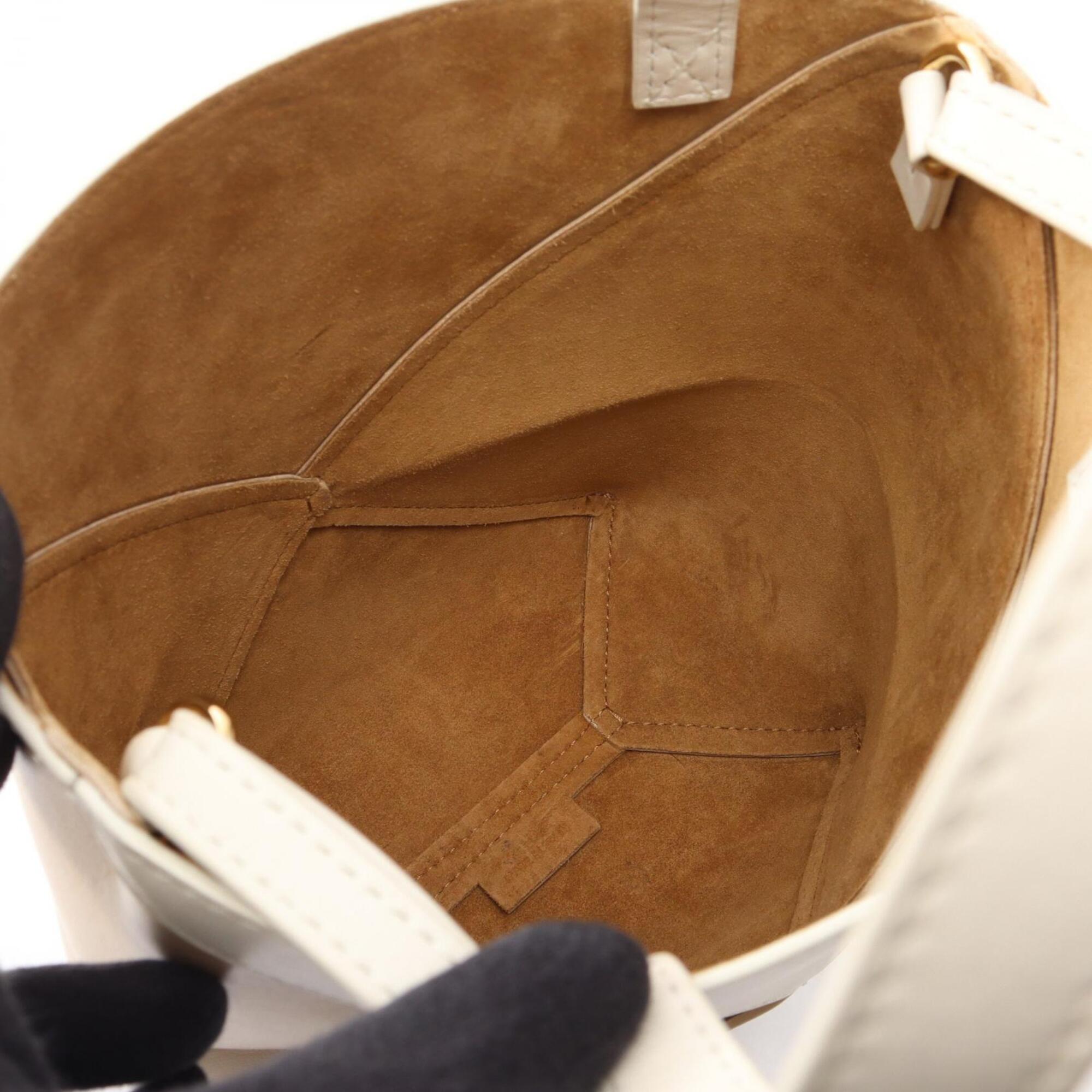 Loewe Beige Ivory Leather Handbag (Pre-Owned)