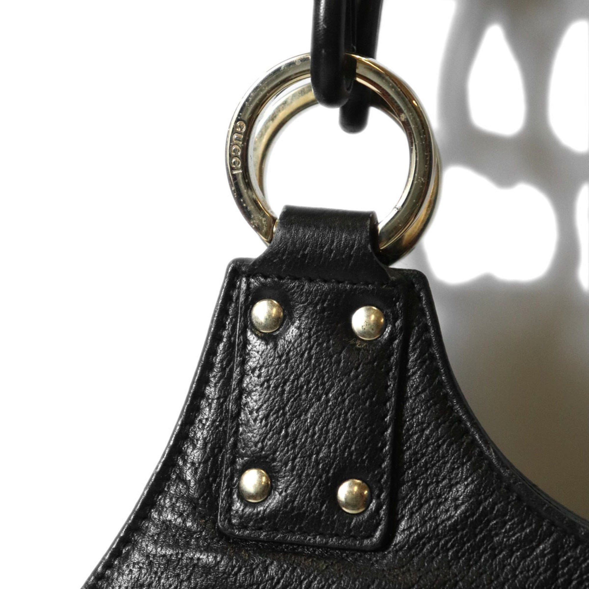 Gucci Black Leather Shoulder Bag (Pre-Owned)