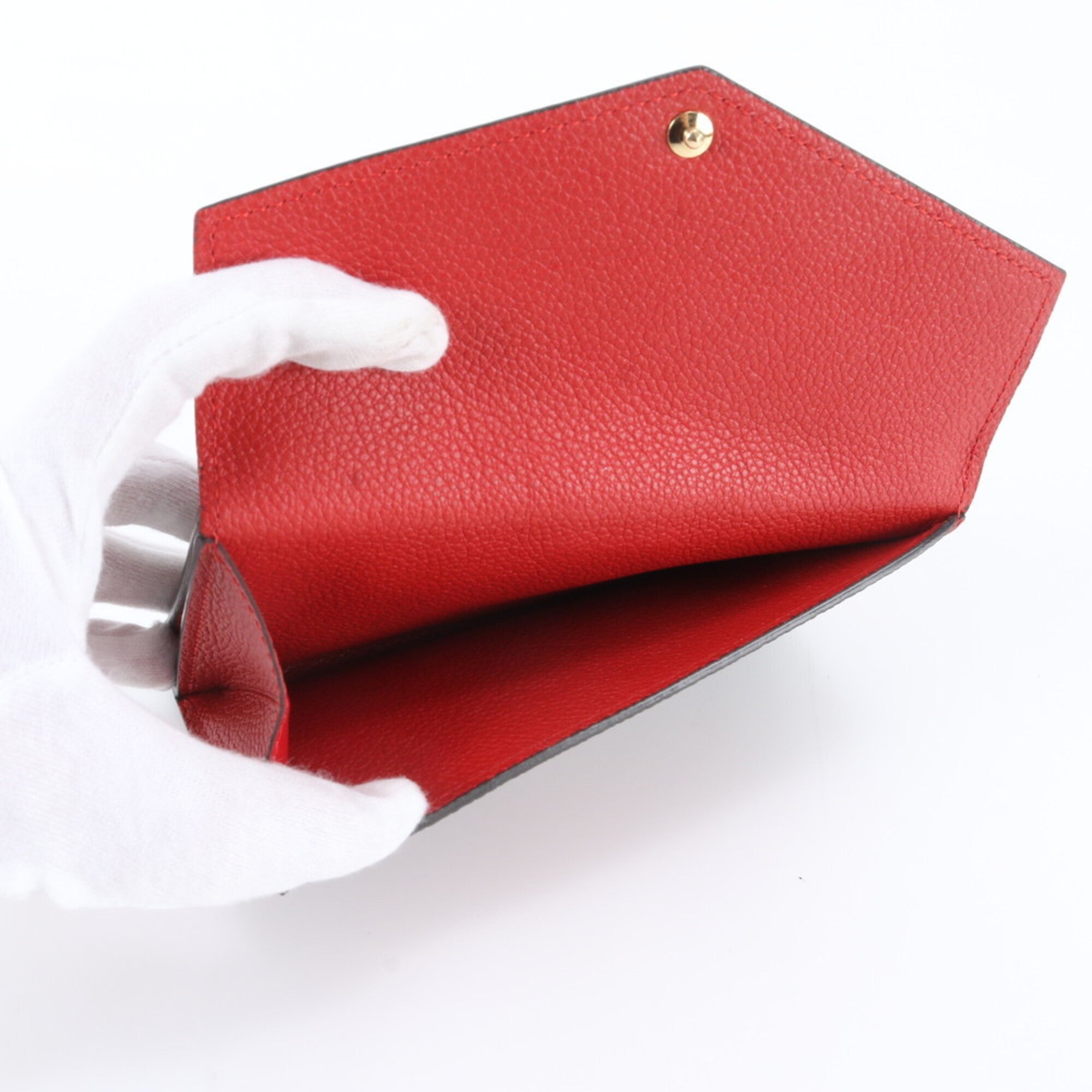 Louis Vuitton Cerise Leather Coated Canvas Wallet (Bi-Fold) (Pre-Owned)