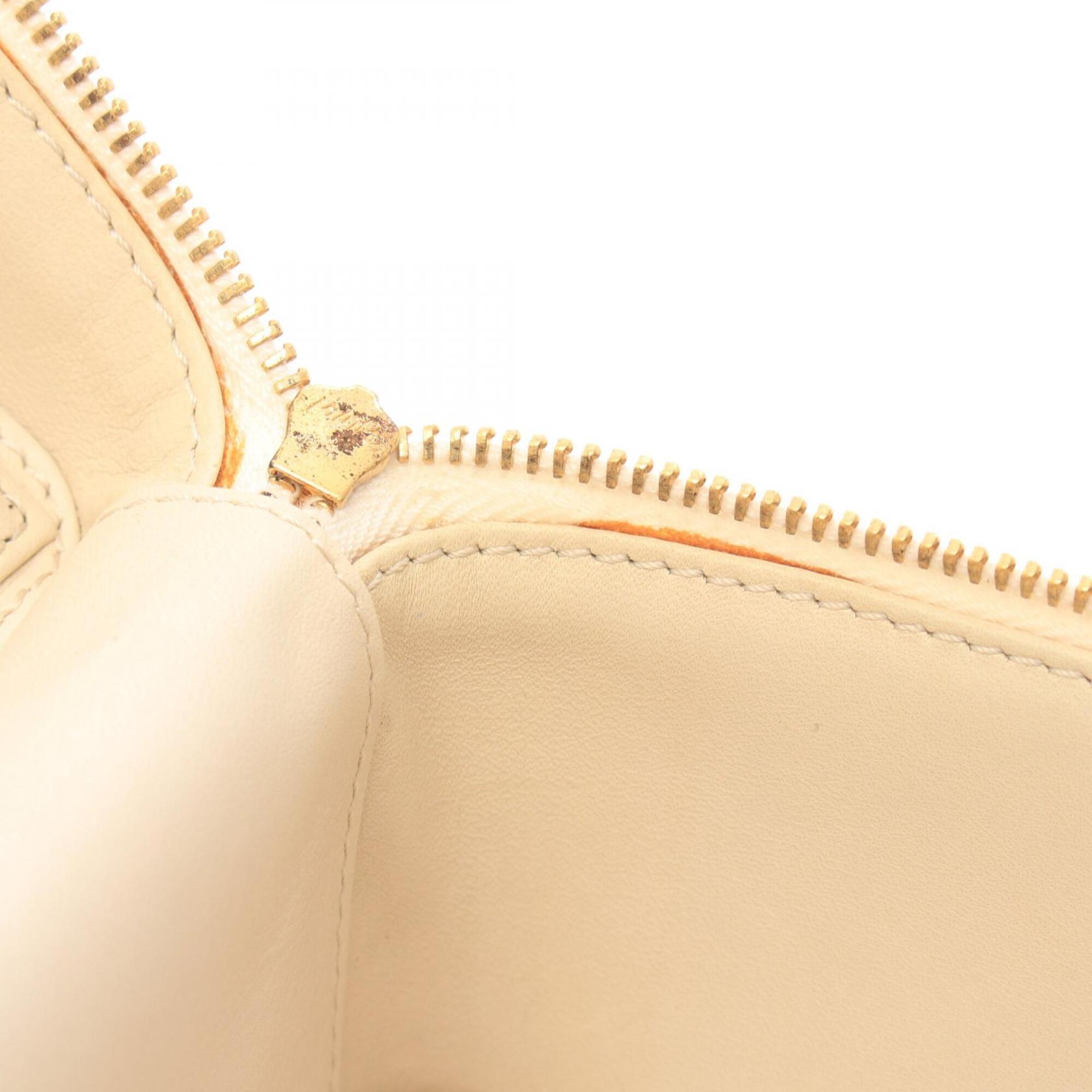 Chanel Ivory Canvas Handbag (Pre-Owned)