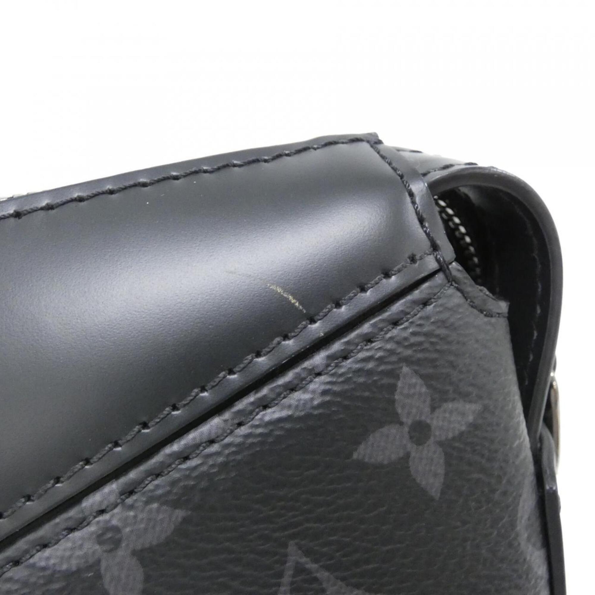 Louis Vuitton Monogram Eclipse Black Coated Canvas Briefcase (Pre-Owned)