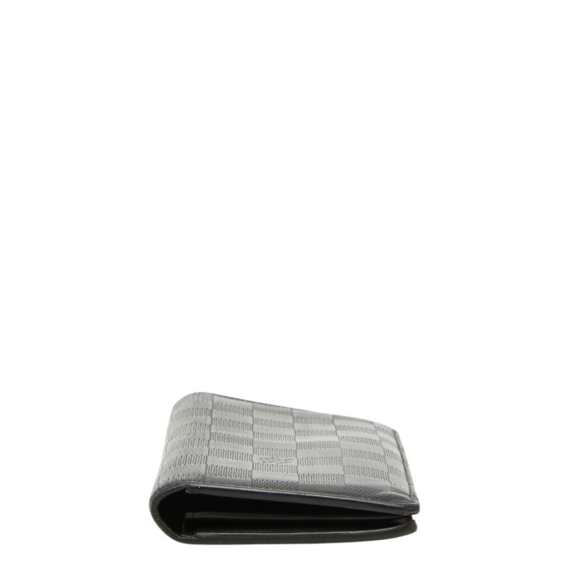 Louis Vuitton Black Onyx Leather Long Wallet (Bi-Fold) (Pre-Owned)